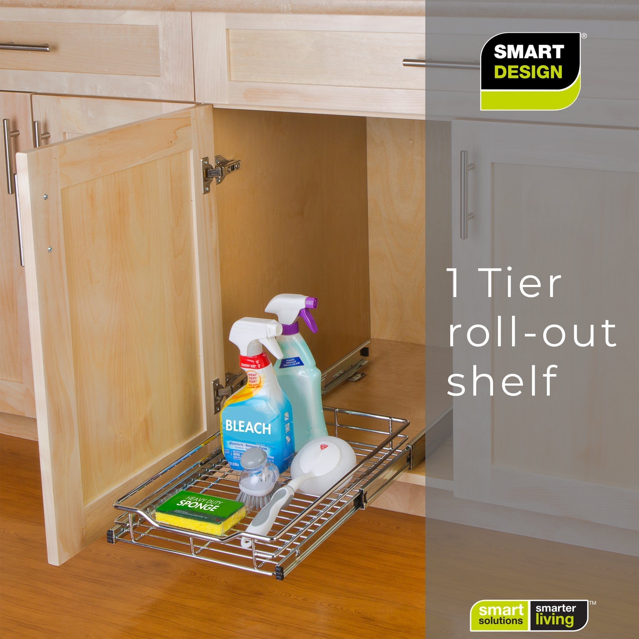 Sliding Pull Out Metal Cabinet Shelf - Multiple Sizes