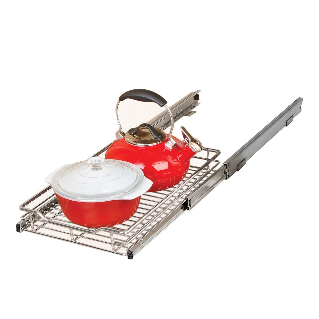 Sliding Pull Out Metal Cabinet Shelf - Multiple Sizes