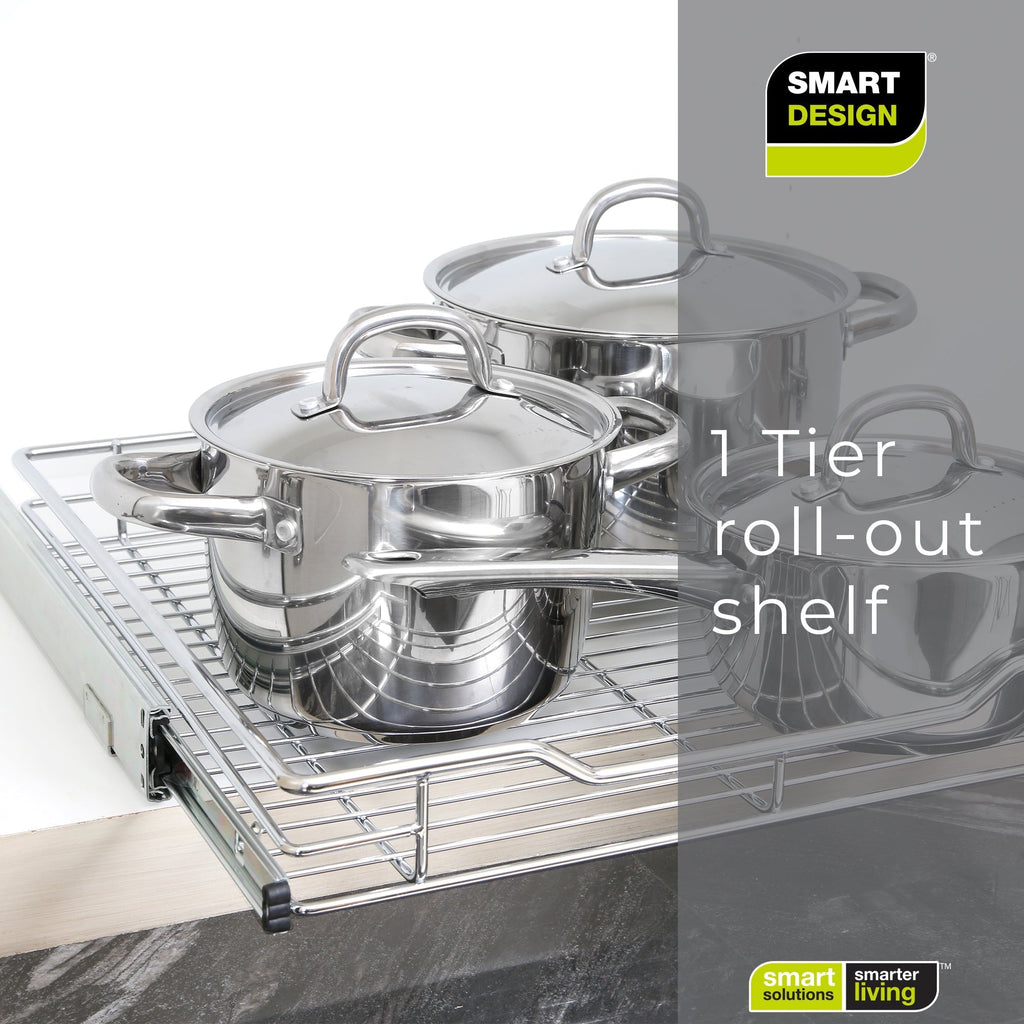 Sliding Pull Out Metal Cabinet Shelf - Multiple Sizes