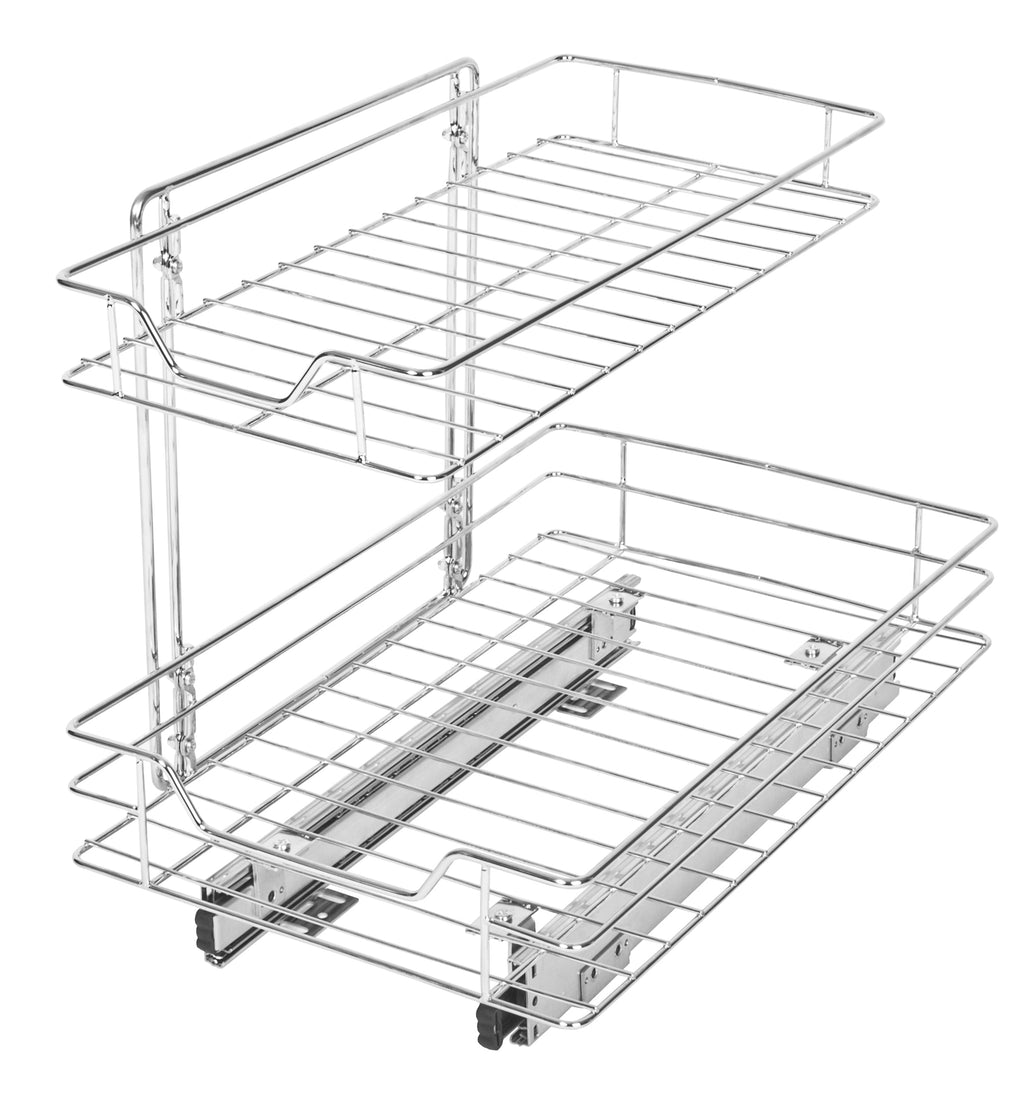 Sliding Pull Out Metal Cabinet Shelf - Multiple Sizes