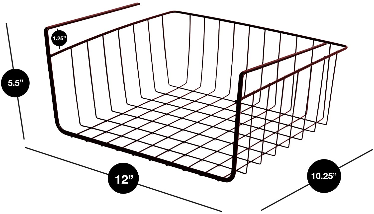 Small Undershelf Storage Basket