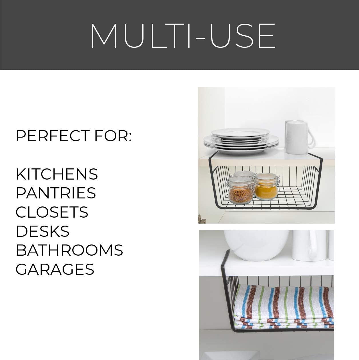 Small Undershelf Storage Basket