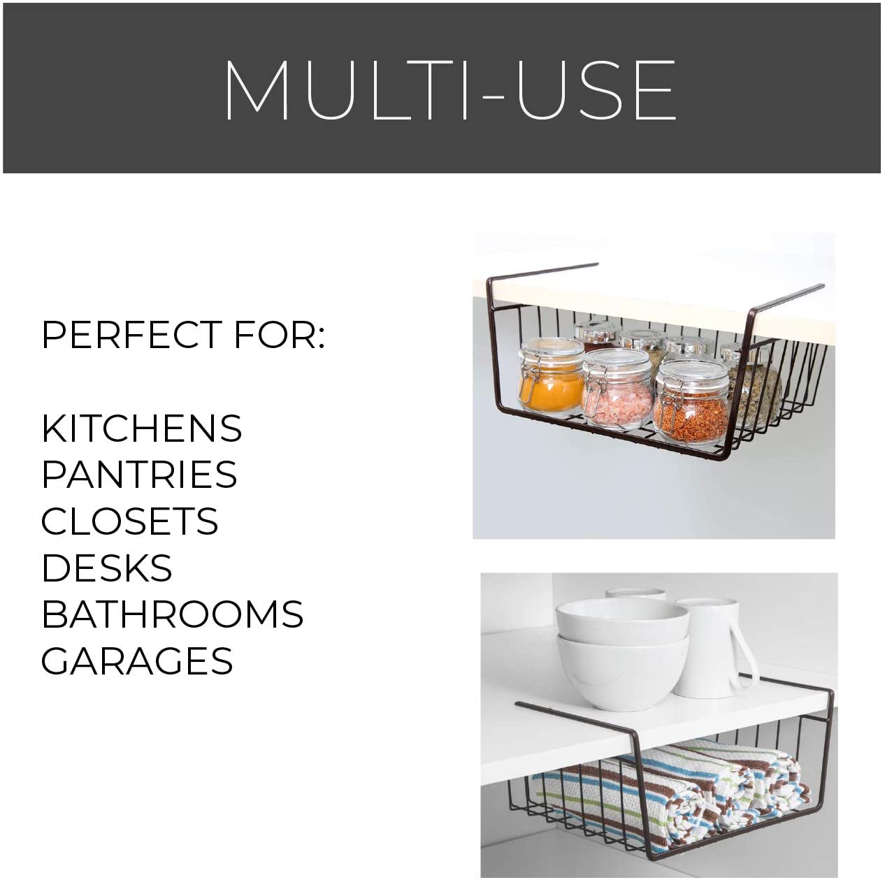 Small Undershelf Storage Basket
