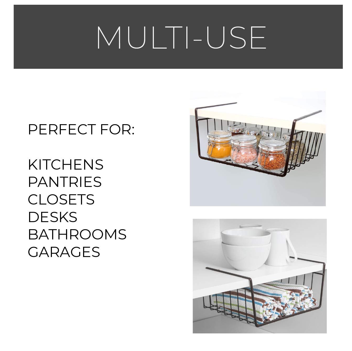 Small Undershelf Storage Basket