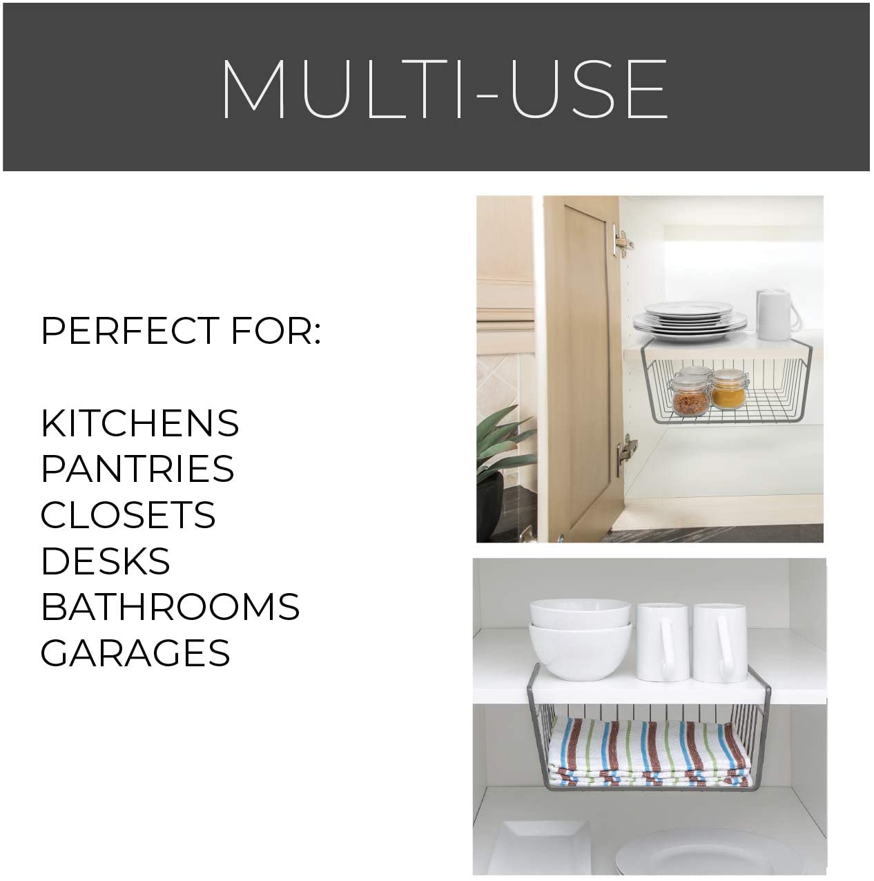 Small Undershelf Storage Basket