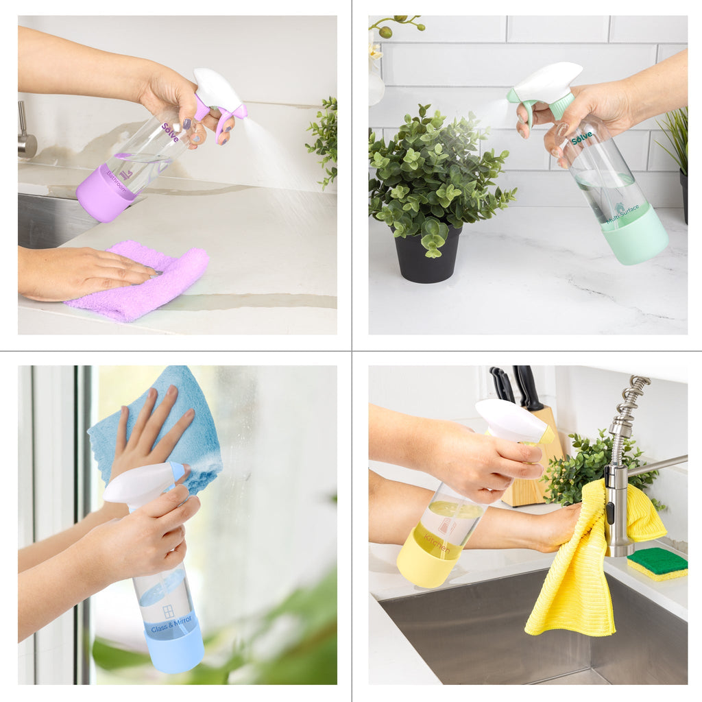 Smart Design 2-Pack Reusable Spray Bottles-16.9 oz / 500 ml