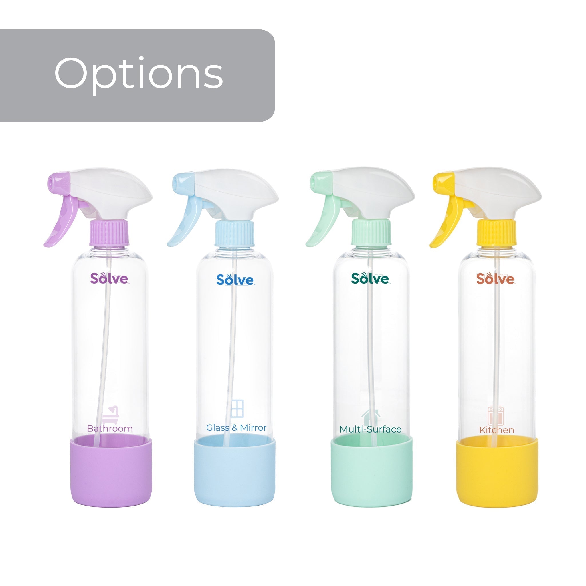 Smart Design 2-Pack Reusable Spray Bottles-16.9 oz / 500 ml