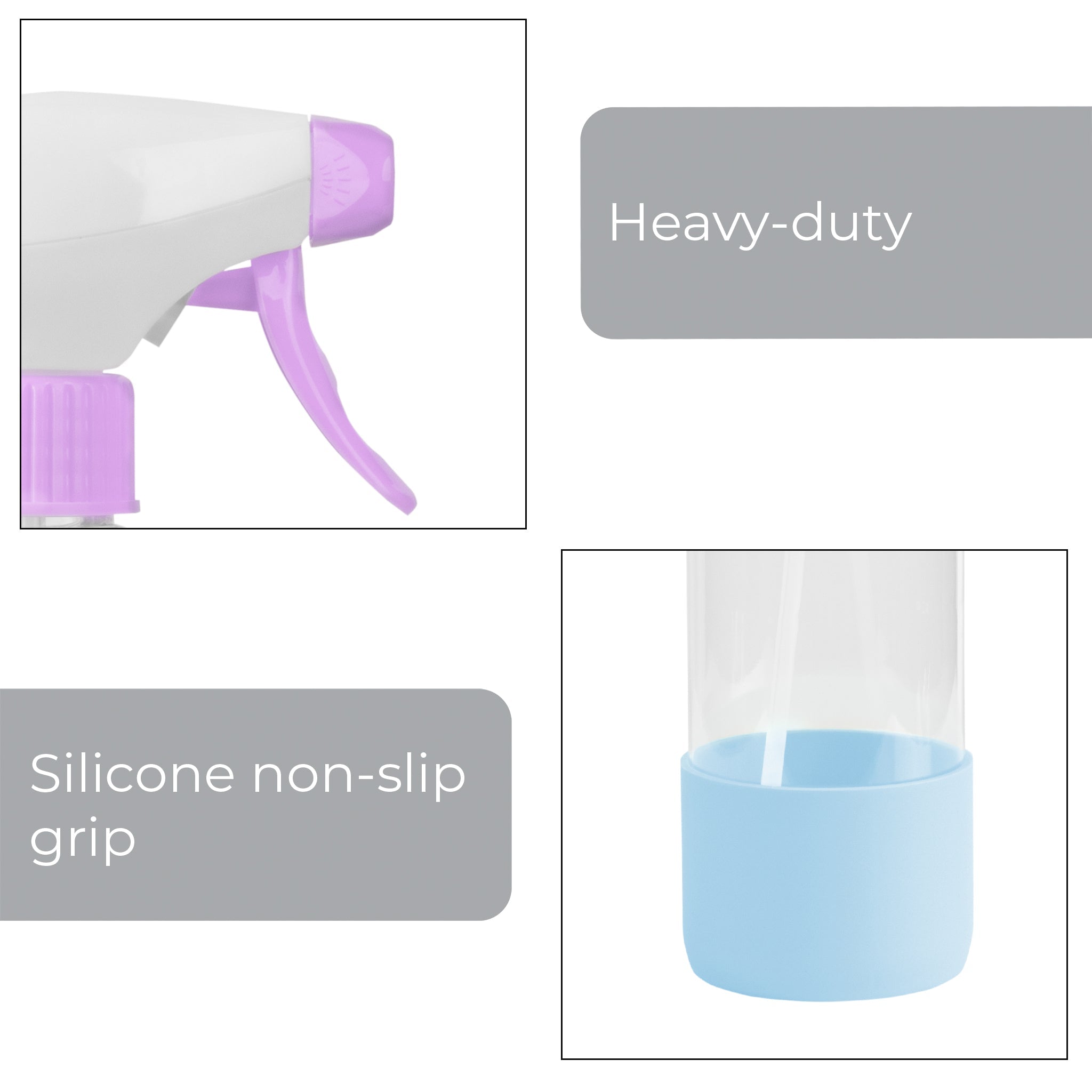 Smart Design 2-Pack Reusable Spray Bottles-16.9 oz / 500 ml