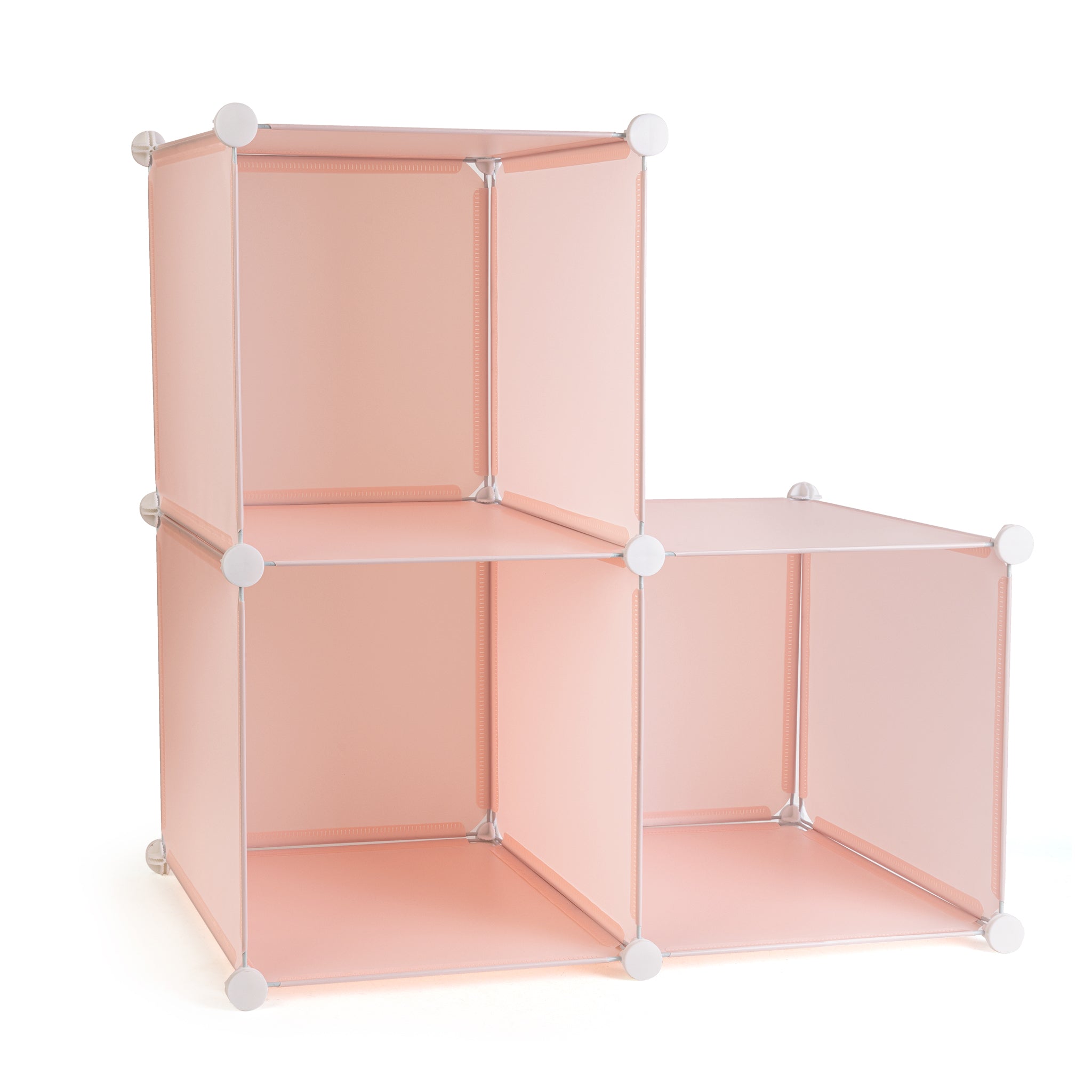 3 Cube Closet Organizer System, Pink