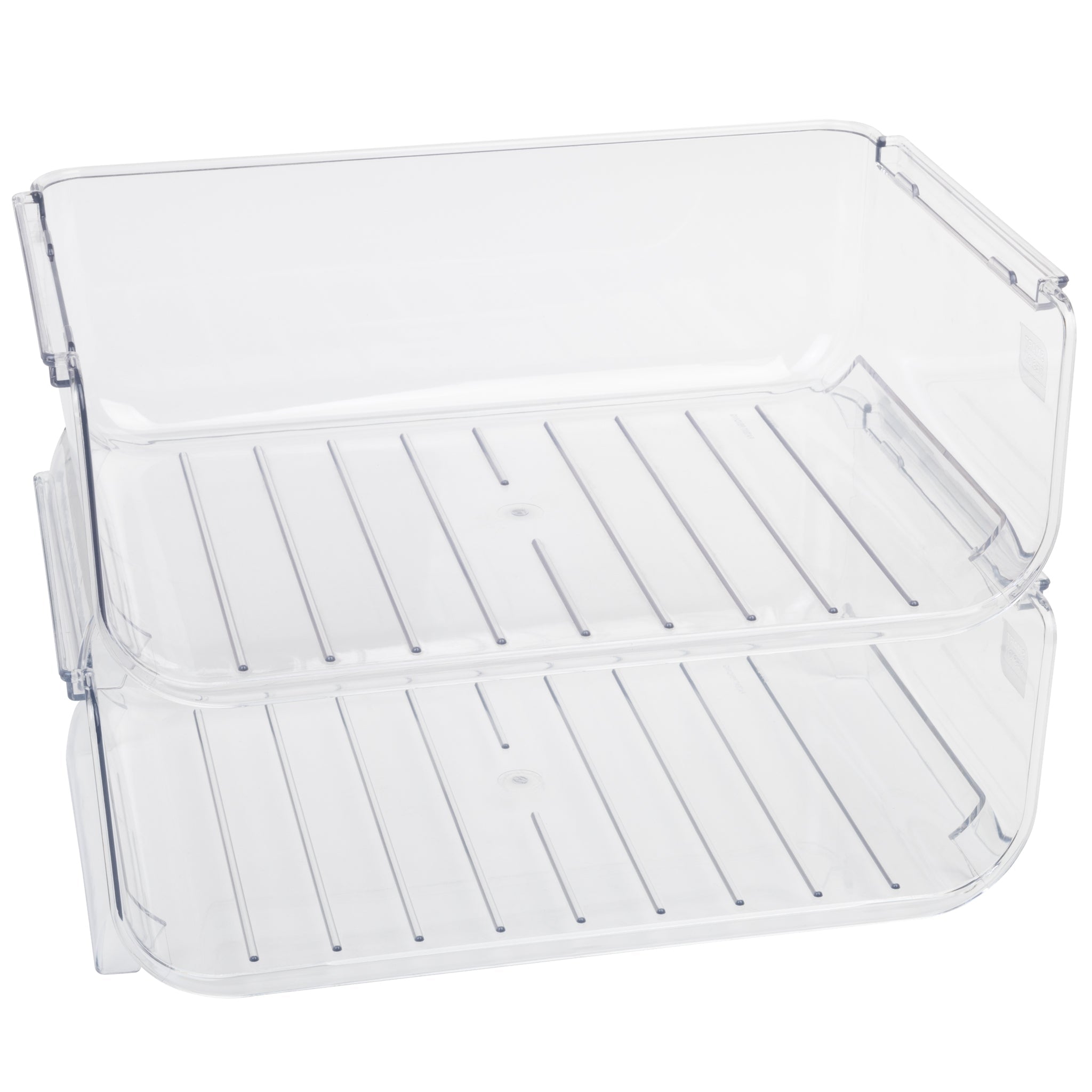 Clear Stackable Bottle Organizer – 2 Pack