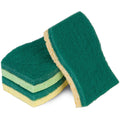 Smart Design Heavy Duty Cellulose Smart Scrub Sponge - Ultra Absorbent - Ergonomic Shape - Cleaning, Dishes, & Hard Stains - Green
