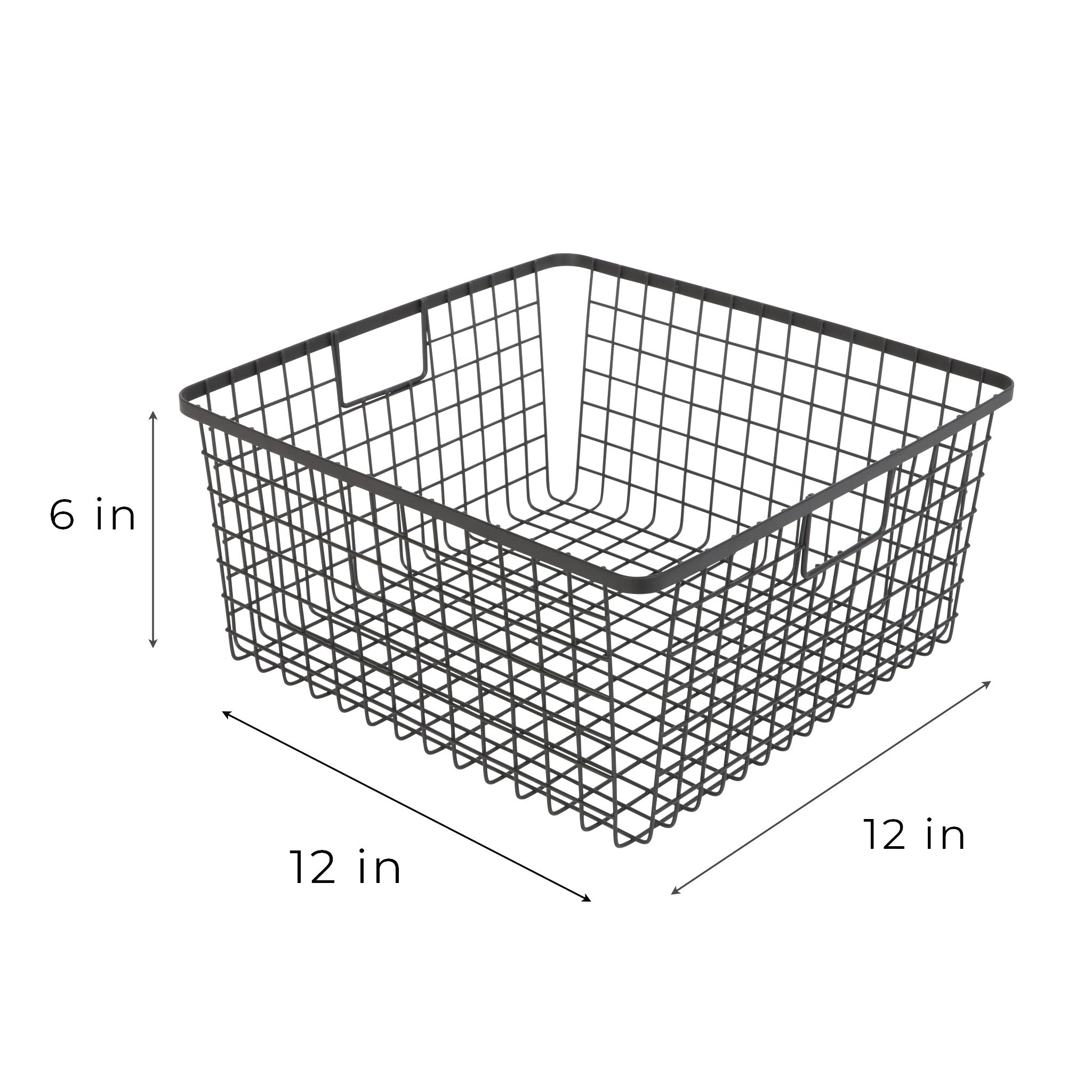 Smart Design Kitchen Nesting Baskets - 12 x 12 -  Set of 4