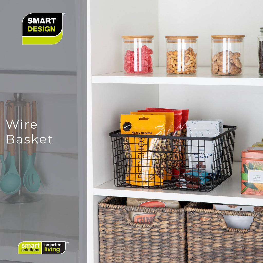 Smart Design Kitchen Nesting Baskets - 12 x 12 -  Set of 4