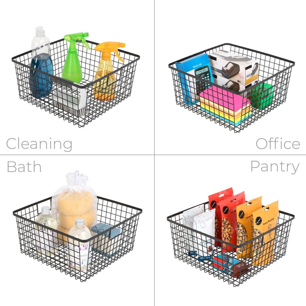 Smart Design Kitchen Nesting Baskets - 12 x 12