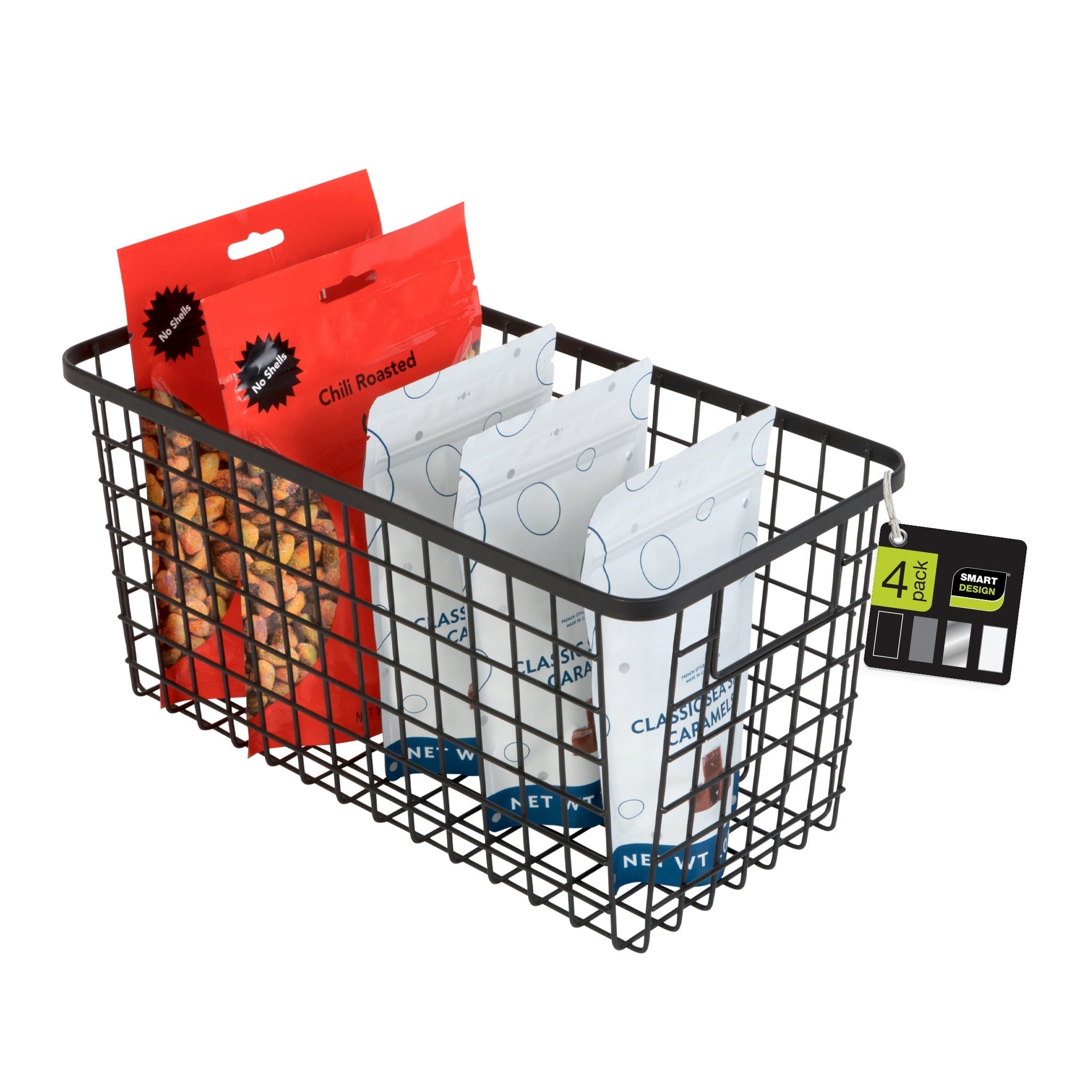 Smart Design Kitchen Nesting Baskets - 6 x 12 - Set of 4