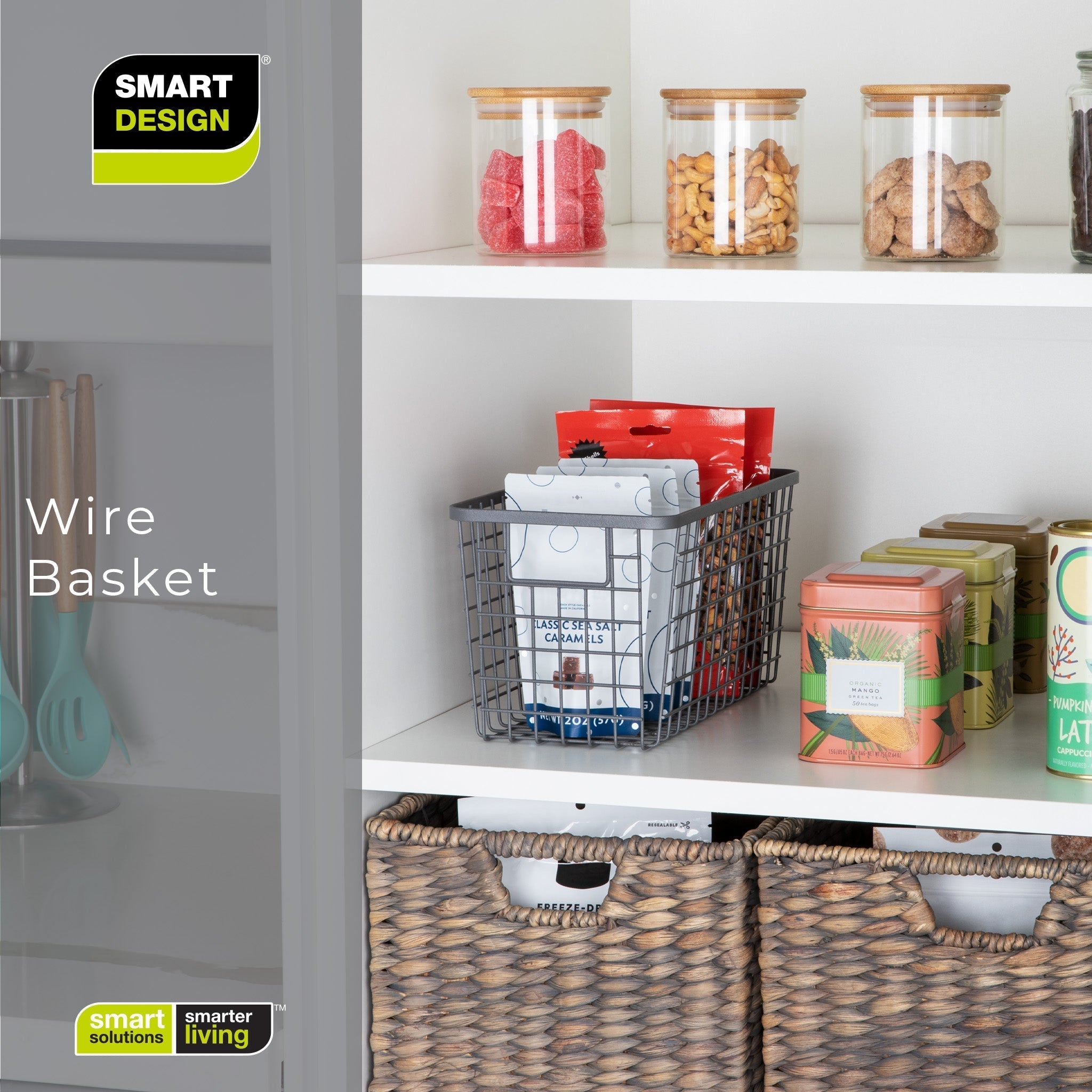 Smart Design Kitchen Nesting Baskets - 6 x 12