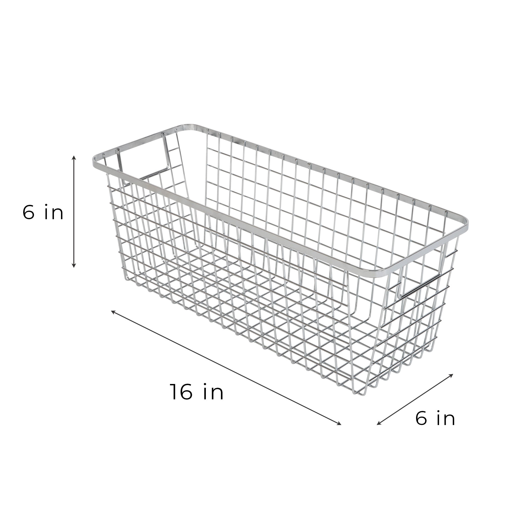 Smart Design Kitchen Nesting Baskets - 6 x 16 - Set of 4