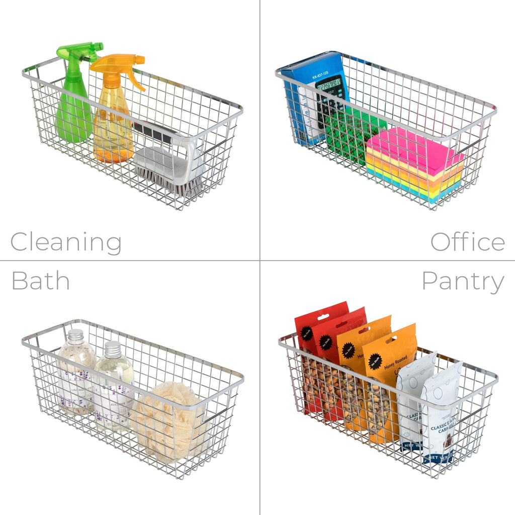Smart Design Kitchen Nesting Baskets - 6 x 16 - Set of 4