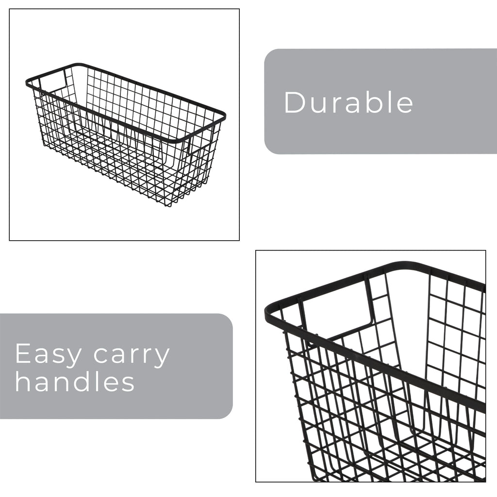 Smart Design Kitchen Nesting Baskets - 6 x 16