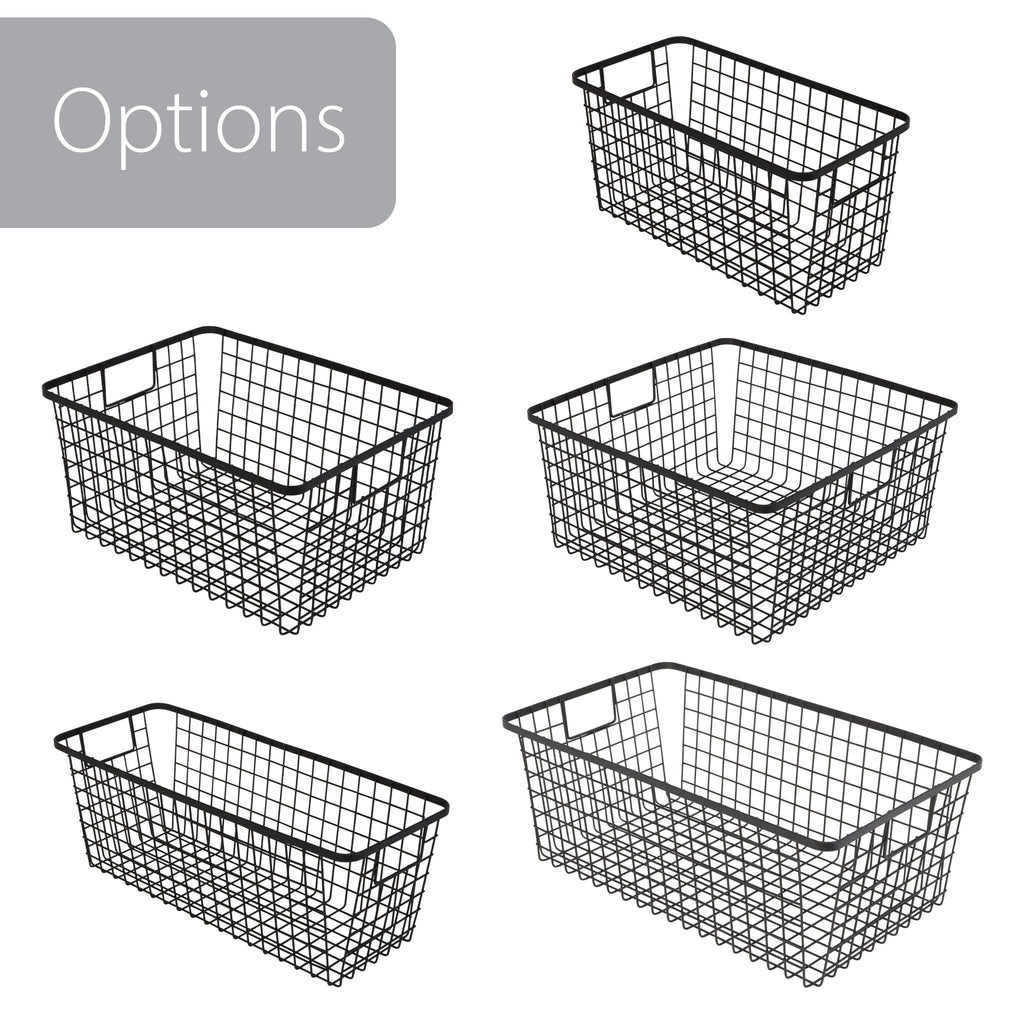 Smart Design Kitchen Nesting Baskets - 6 x 16