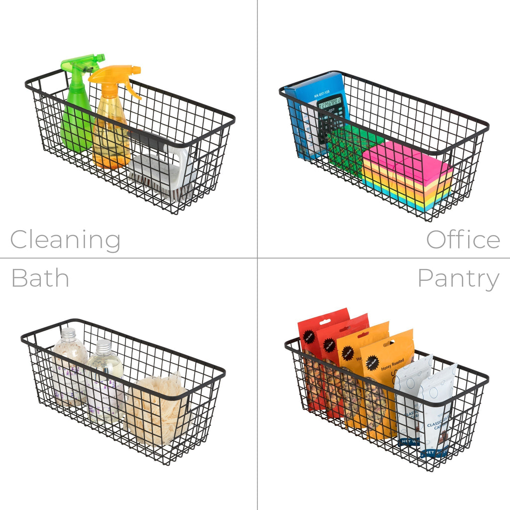 Smart Design Kitchen Nesting Baskets - 6 x 16
