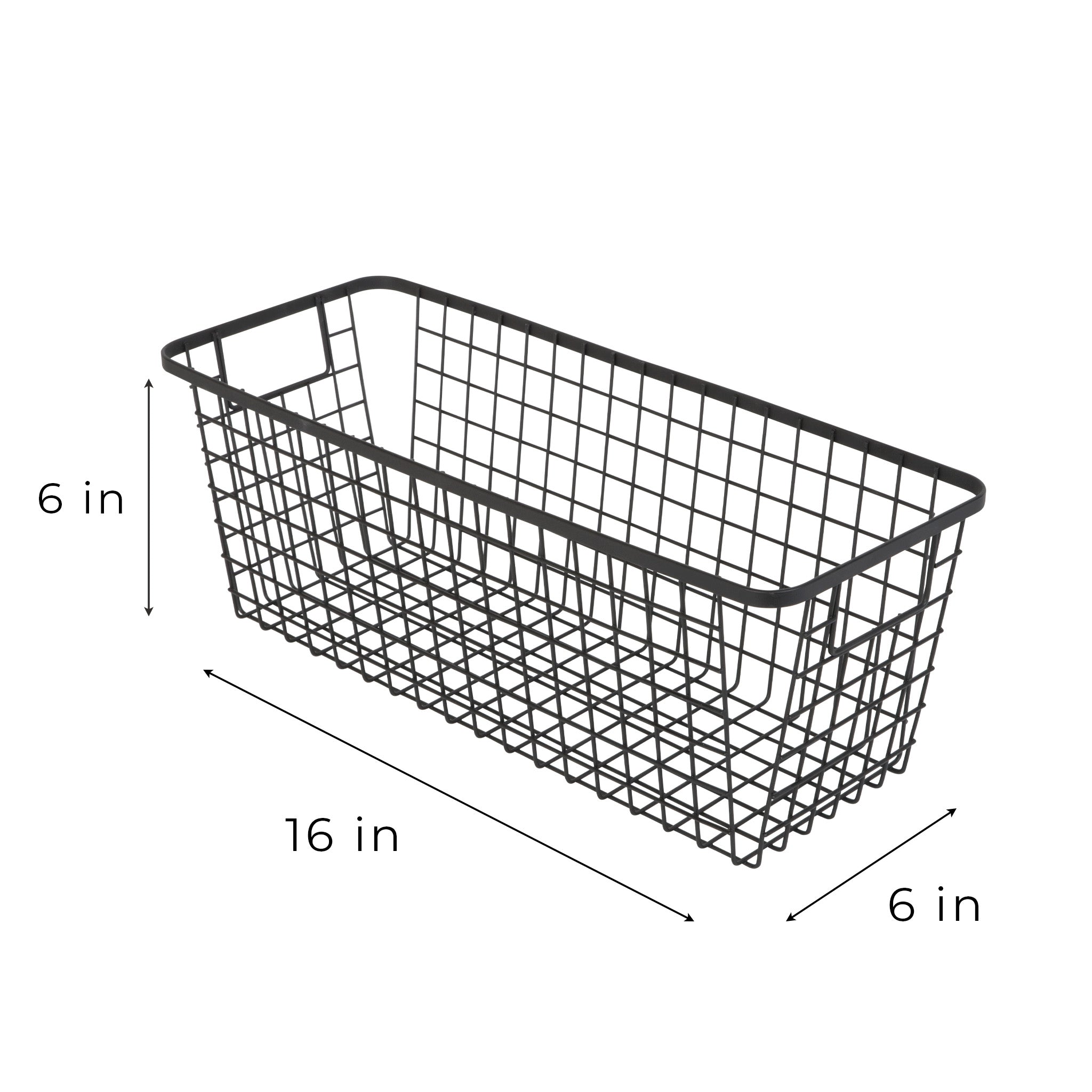 Smart Design Kitchen Nesting Baskets - 6 x 16
