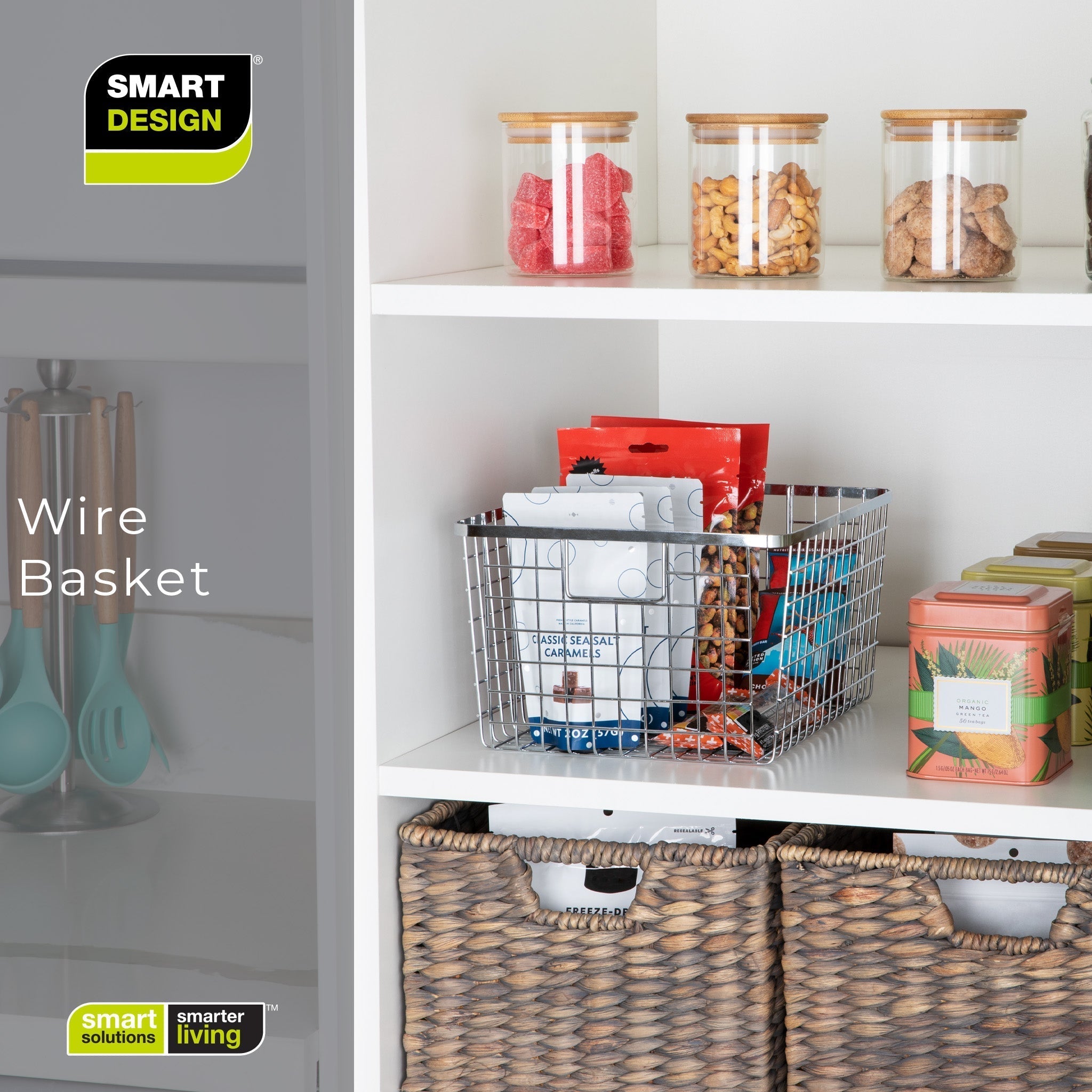 Smart Design Kitchen Nesting Baskets - 9 x 12 - Set of 4