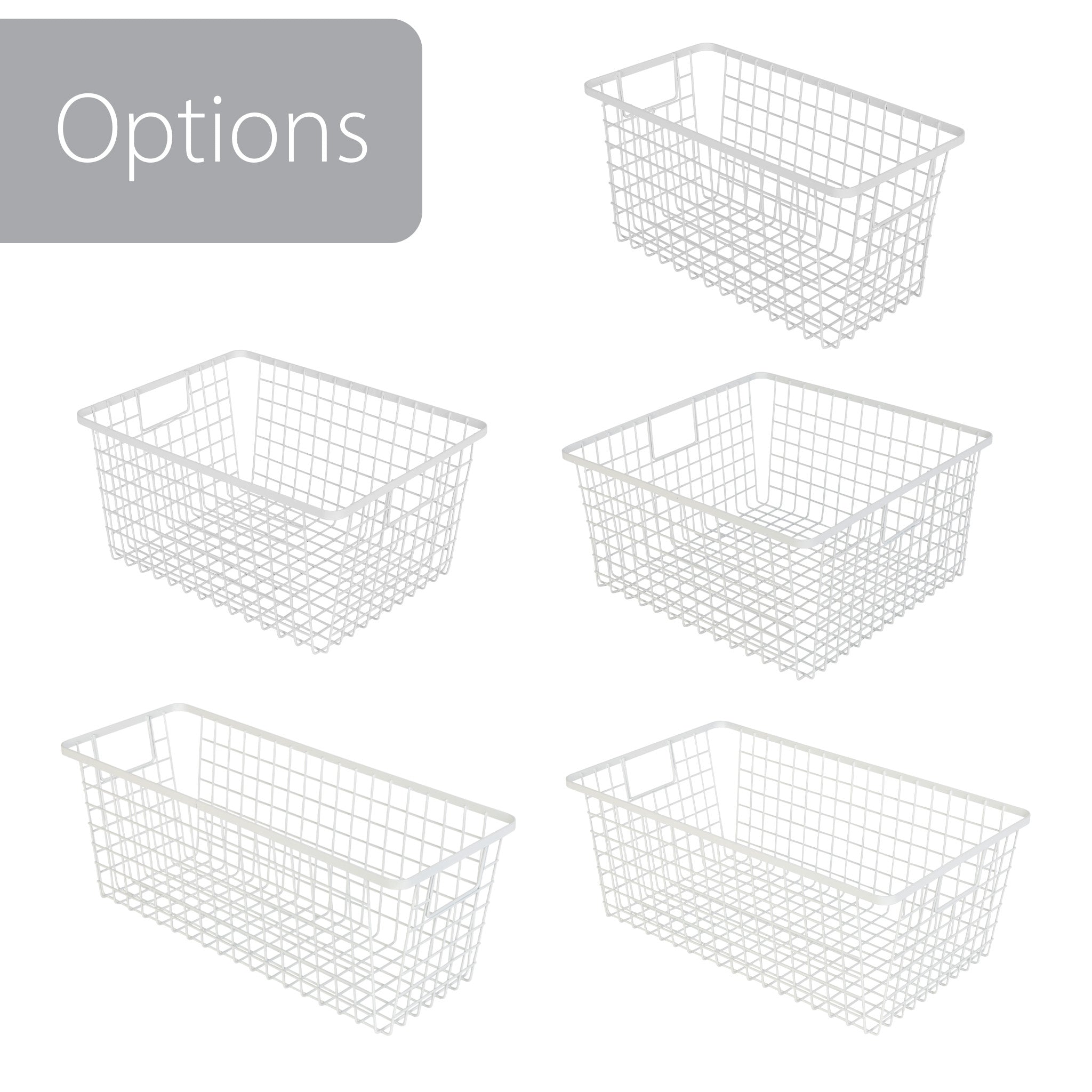 Smart Design Kitchen Nesting Baskets - 9 x 12