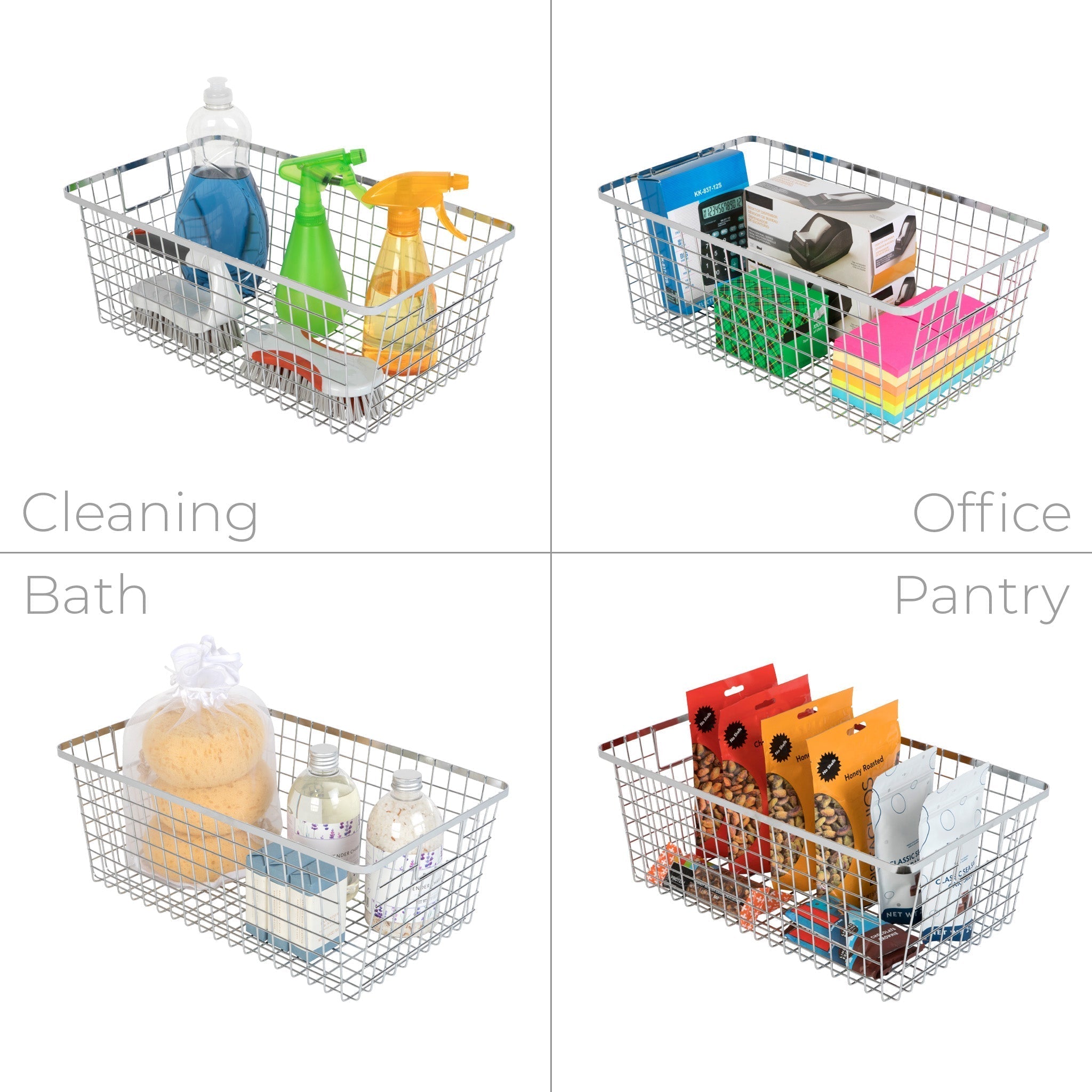 Smart Design Kitchen Nesting Baskets - 9 x 16 - Set of 4