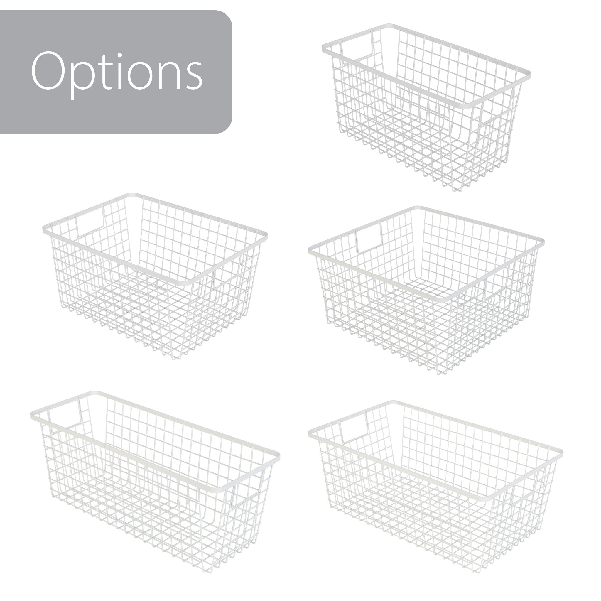 Smart Design Kitchen Nesting Baskets - 9 x 16