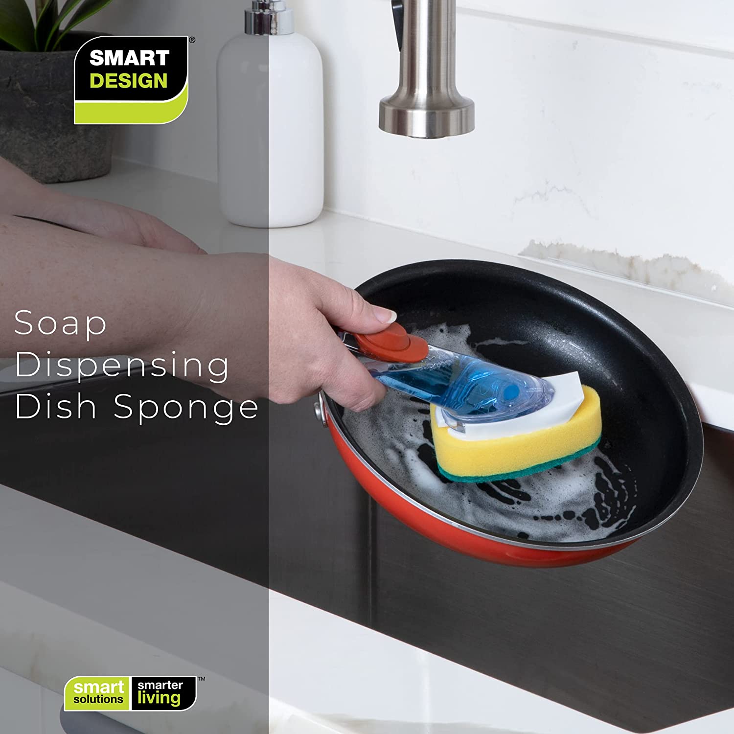 Soap Dispensing Dish Wand with Replaceable Head