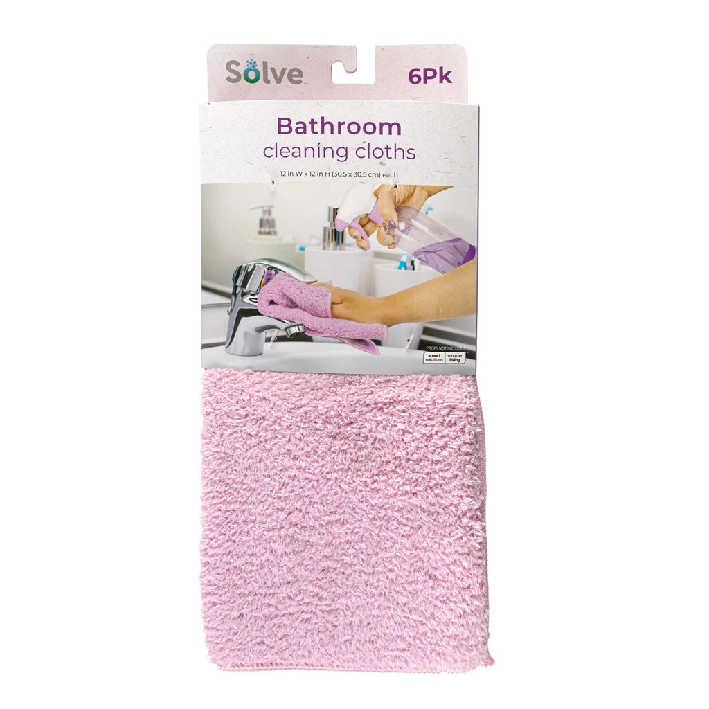 Solve™ Bathroom Cleaning Cloths – Set of 6