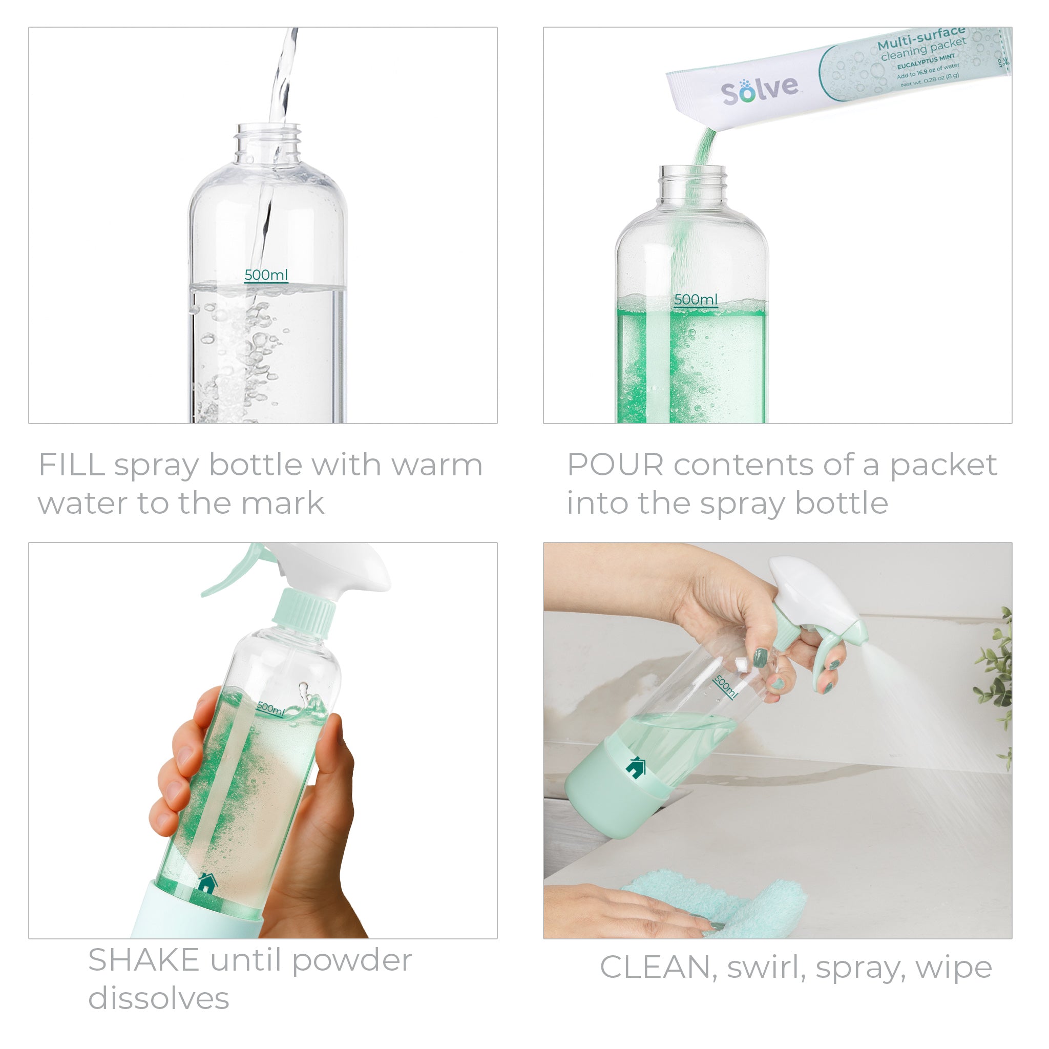 Solve™ Cleaning Packets – 6 Pack - Scented Collection