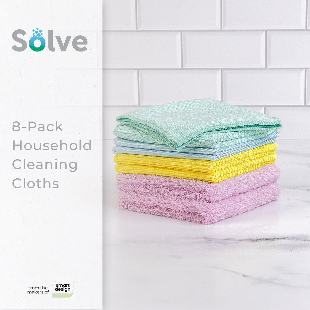 Solve™ Household Cleaning Cloths- Set of 8