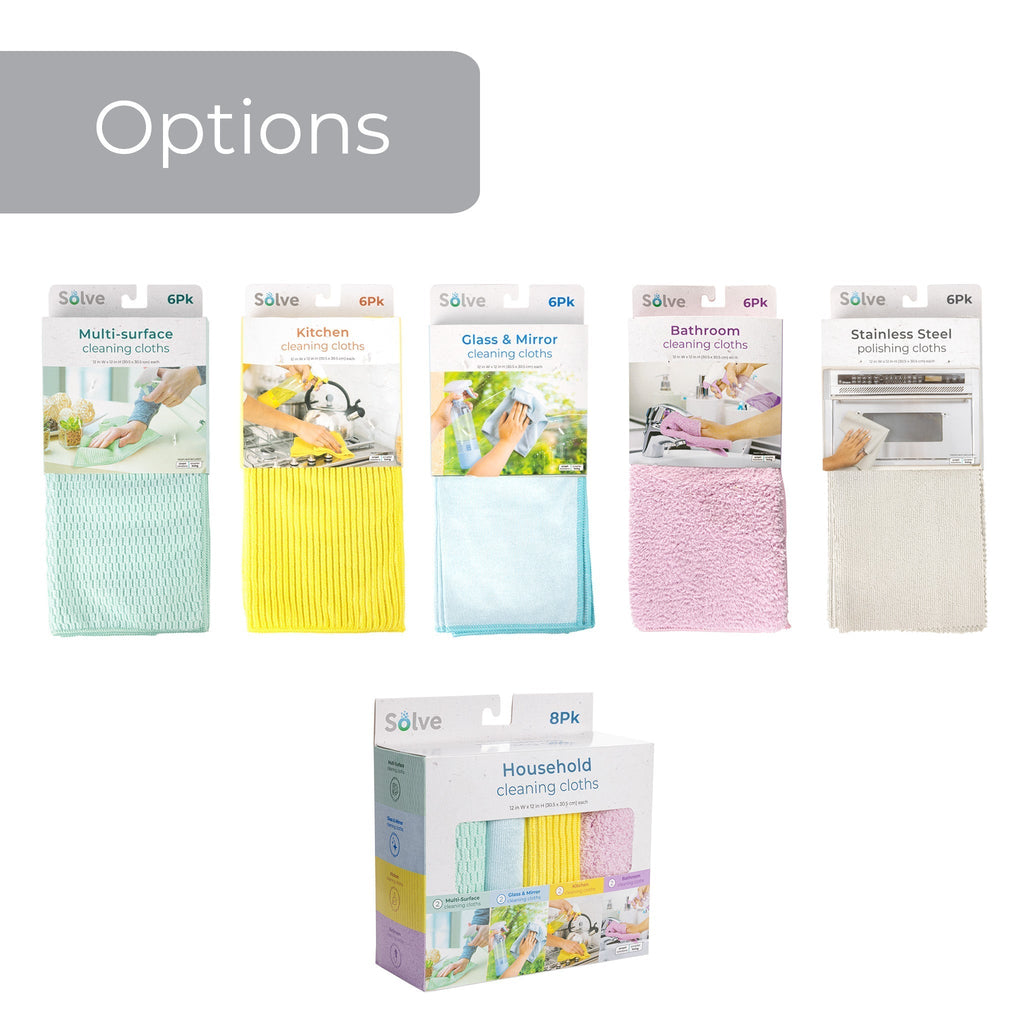 Solve™ Kitchen Cleaning Cloths – Set of 6