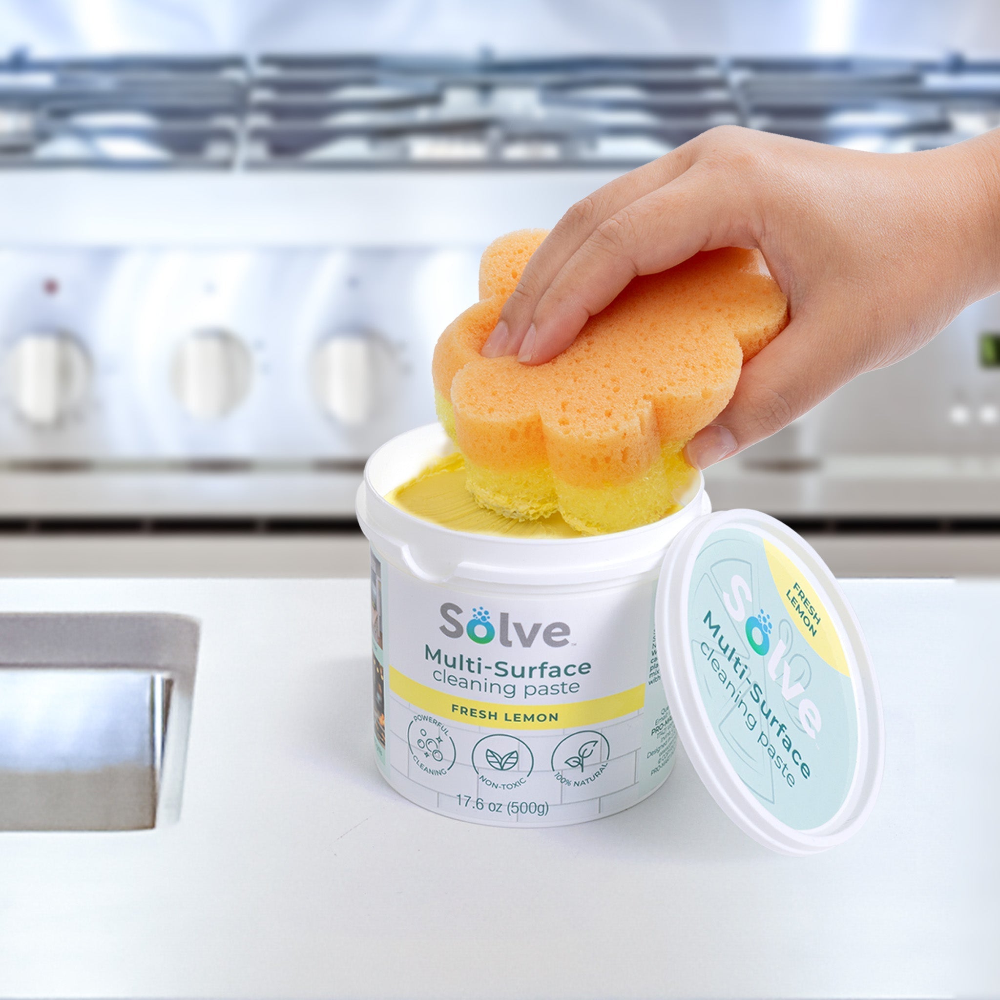 Solve™ Multi-Surface Cleaning Paste – Fresh Lemon Scent