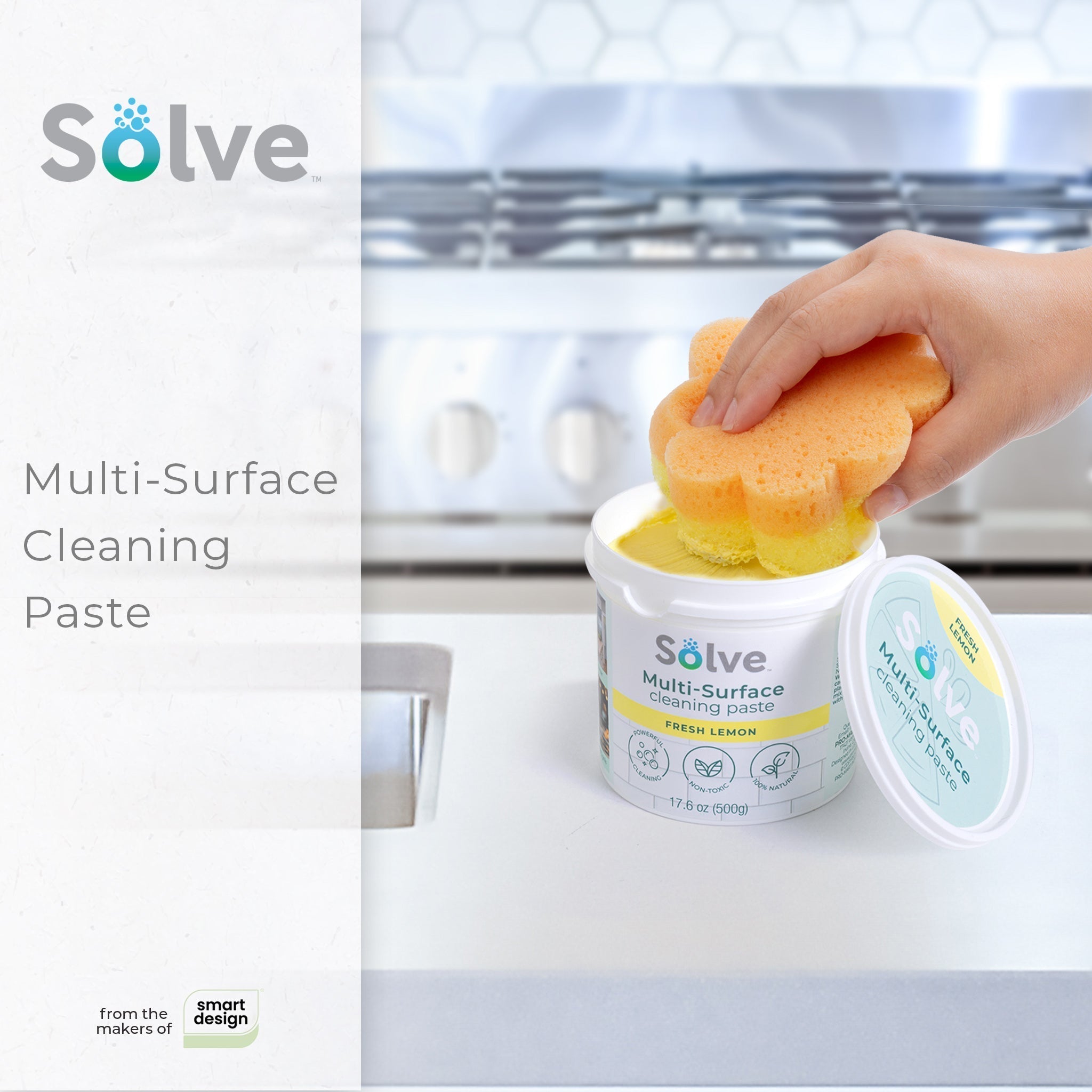 Solve™ Multi-Surface Cleaning Paste – Fresh Lemon Scent