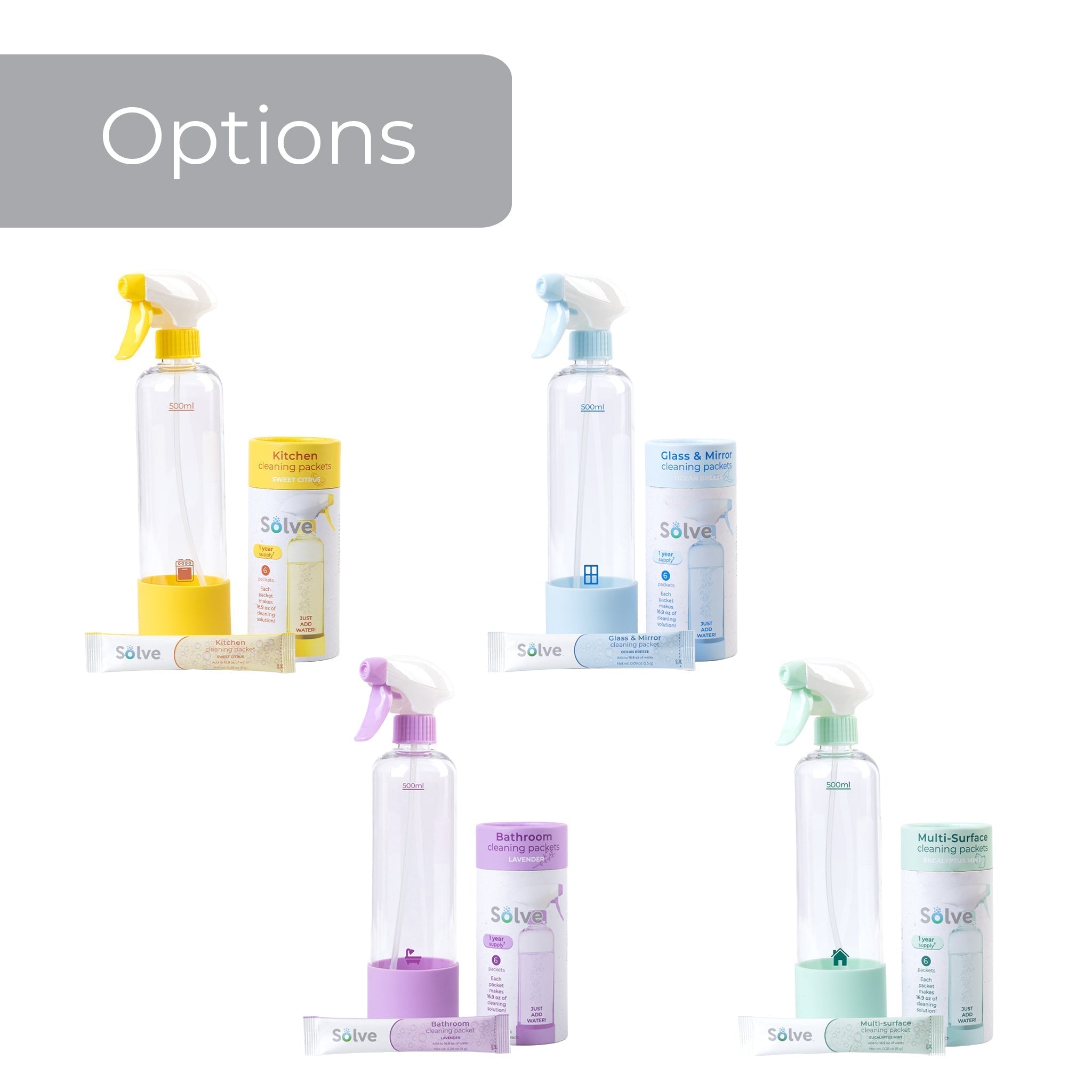 Solve™ Packet & Bottle Cleaning Kits