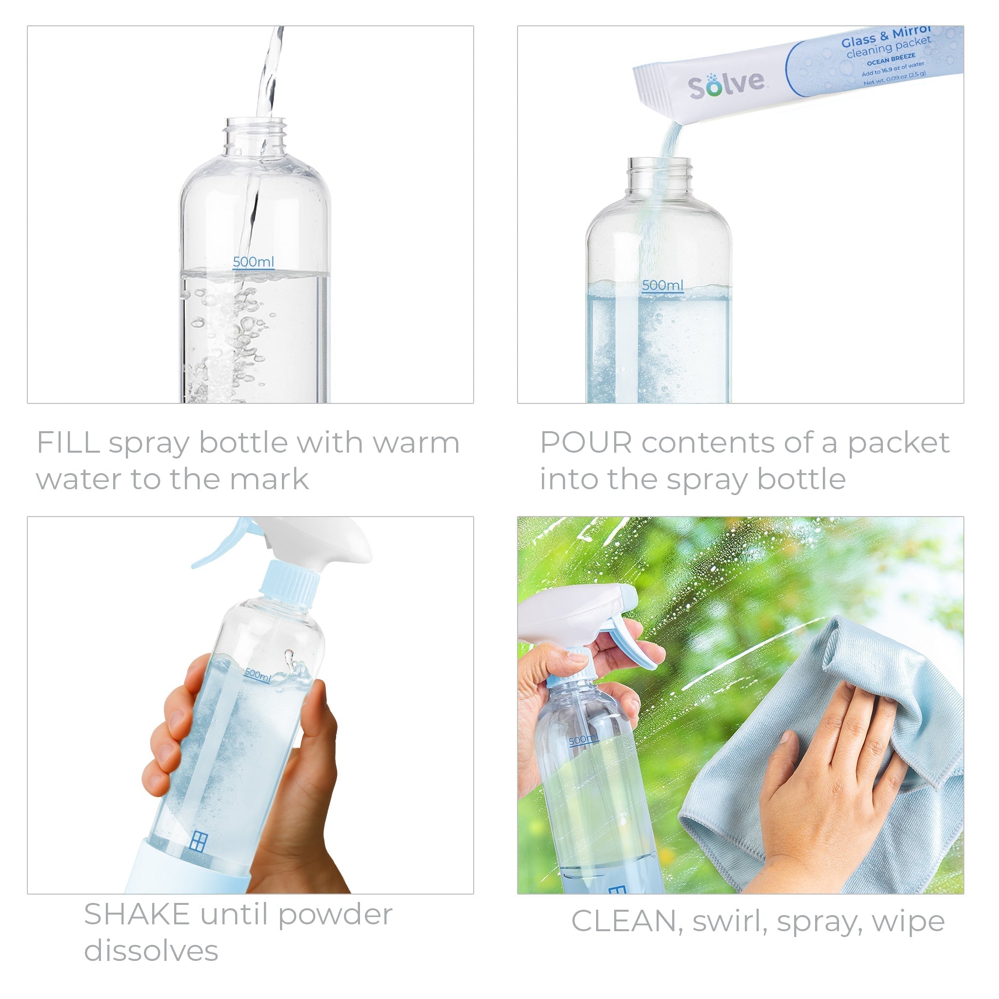 Solve™ Packet & Bottle Cleaning Kits
