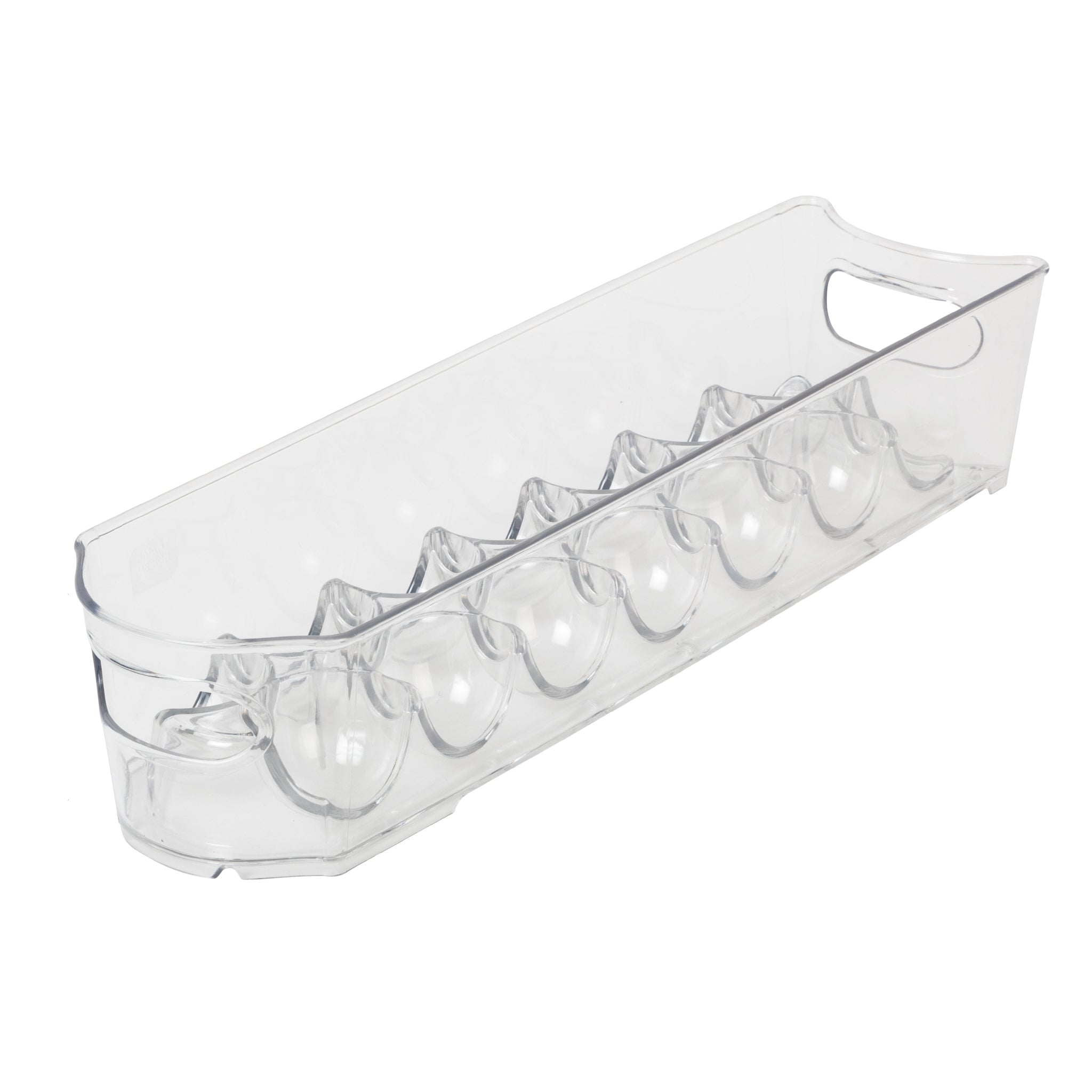 Stackable Clear Refrigerator Egg Storage Bin with Handle - 14 Egg Container - 2 pack- 4 x 14.5 inch