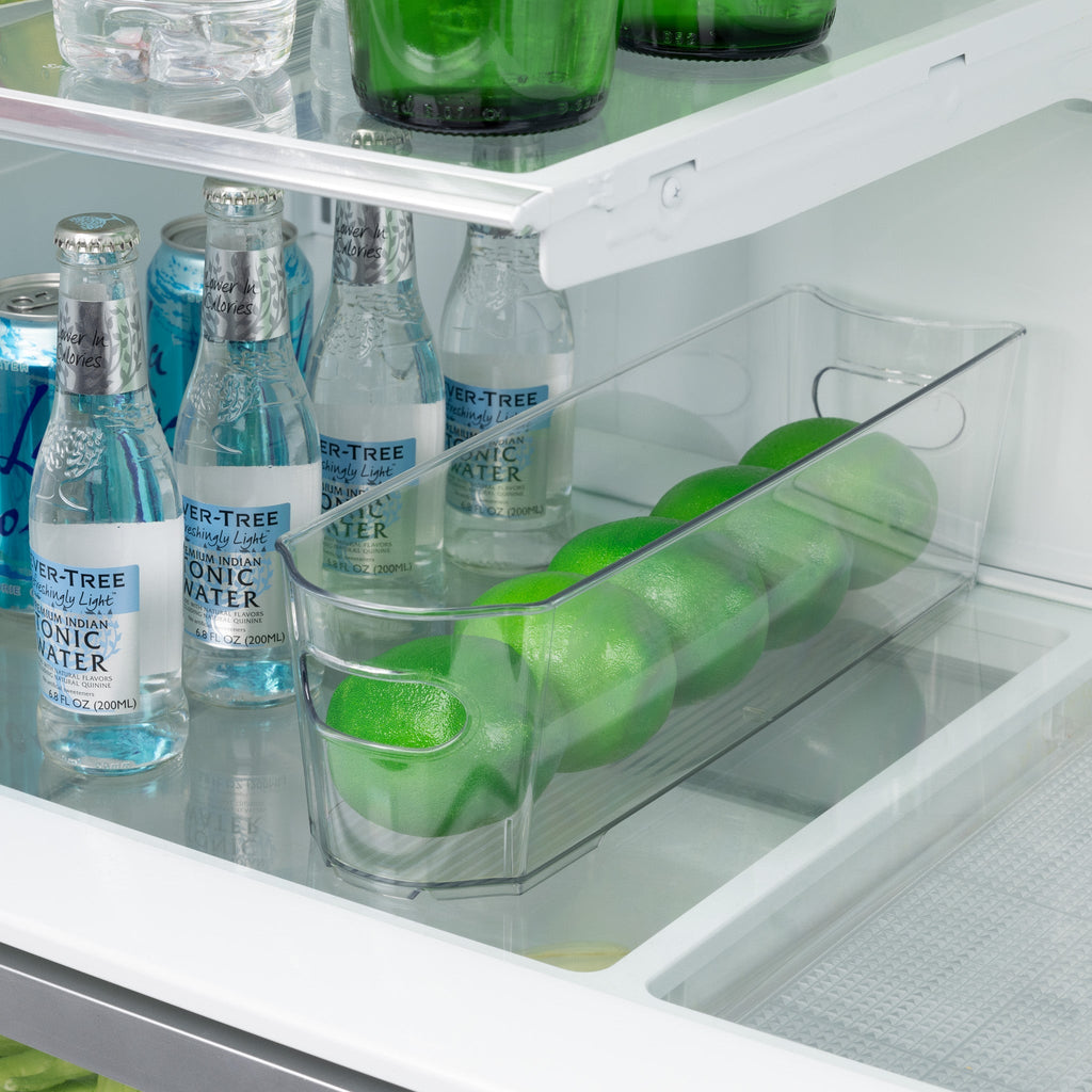 Stackable Clear Refrigerator Storage Bin with Handle - 8 pack - 4 x 14.5 inch