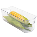 Stackable Clear Refrigerator Storage Bin with Handle - 8 pack - 6 x 16 inch