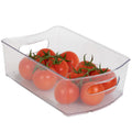 Stackable Clear Refrigerator Storage Bin with Handle - 8 pack - 8 x 12 inch