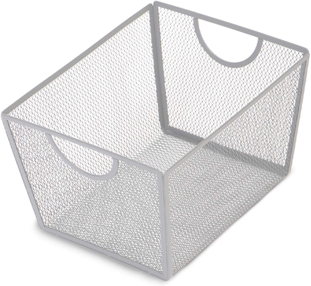 Steel Mesh Basket Organizers with Handles - Set of 6