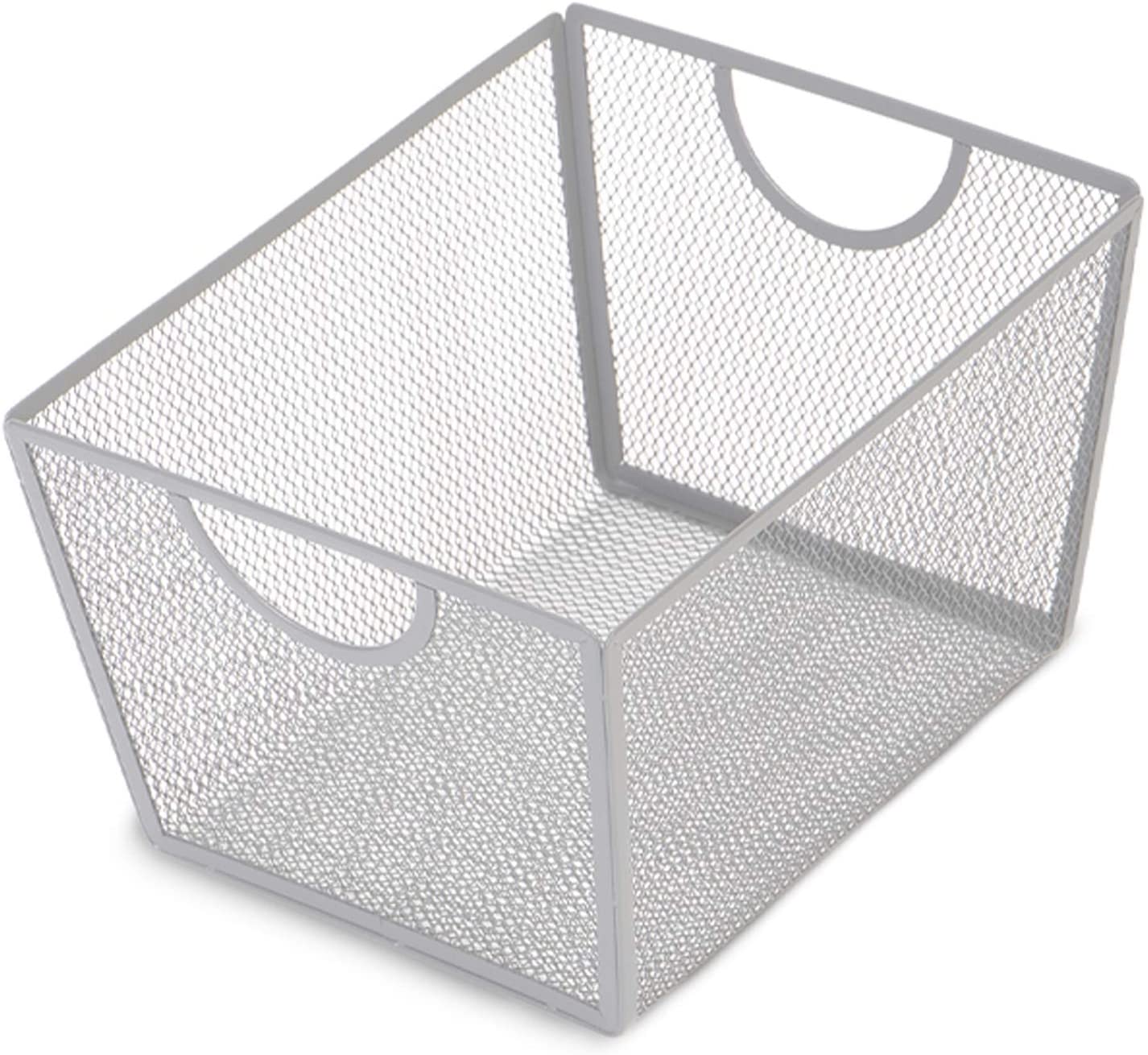 Steel Mesh Basket Organizers with Handles - Set of 6