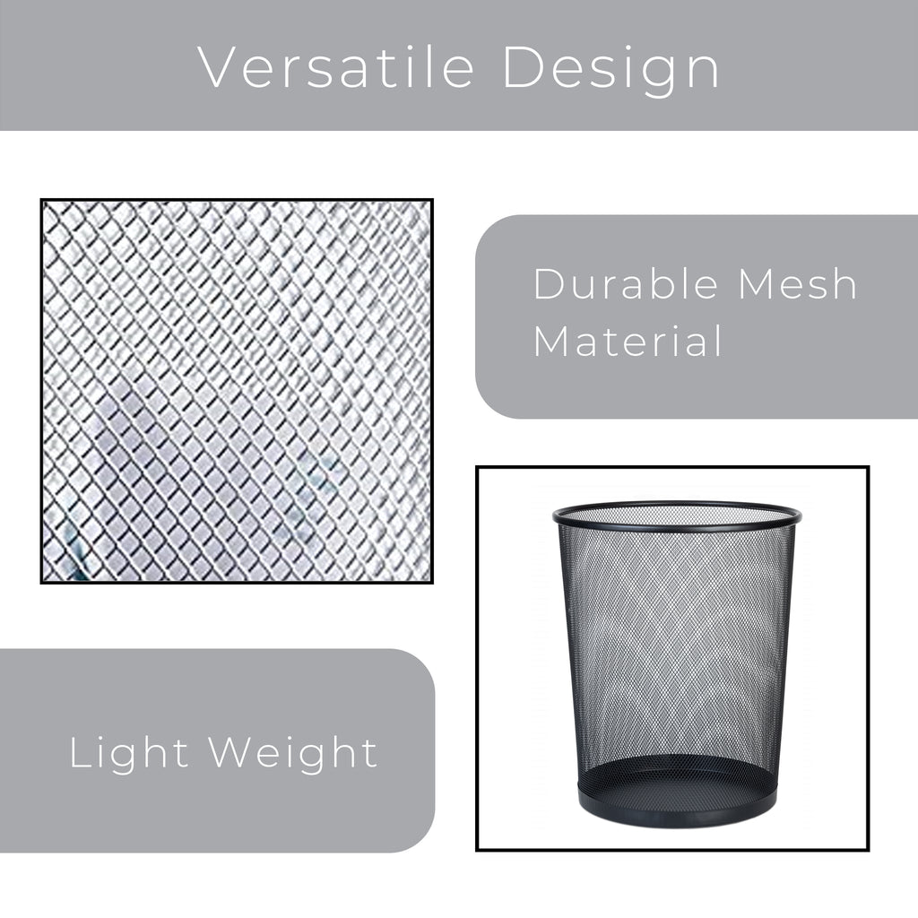 Steel Metal Mesh Waste Basket