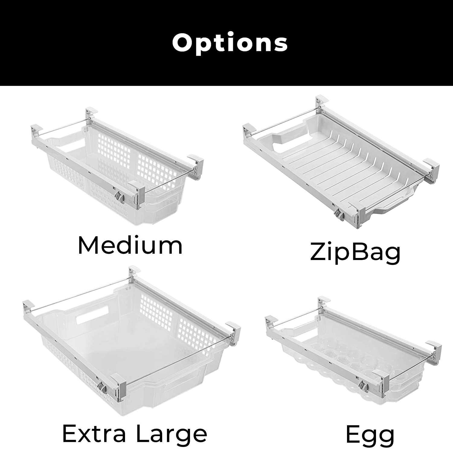 Storage Pull-Out Bin - Extra Large - Holds 20 lbs