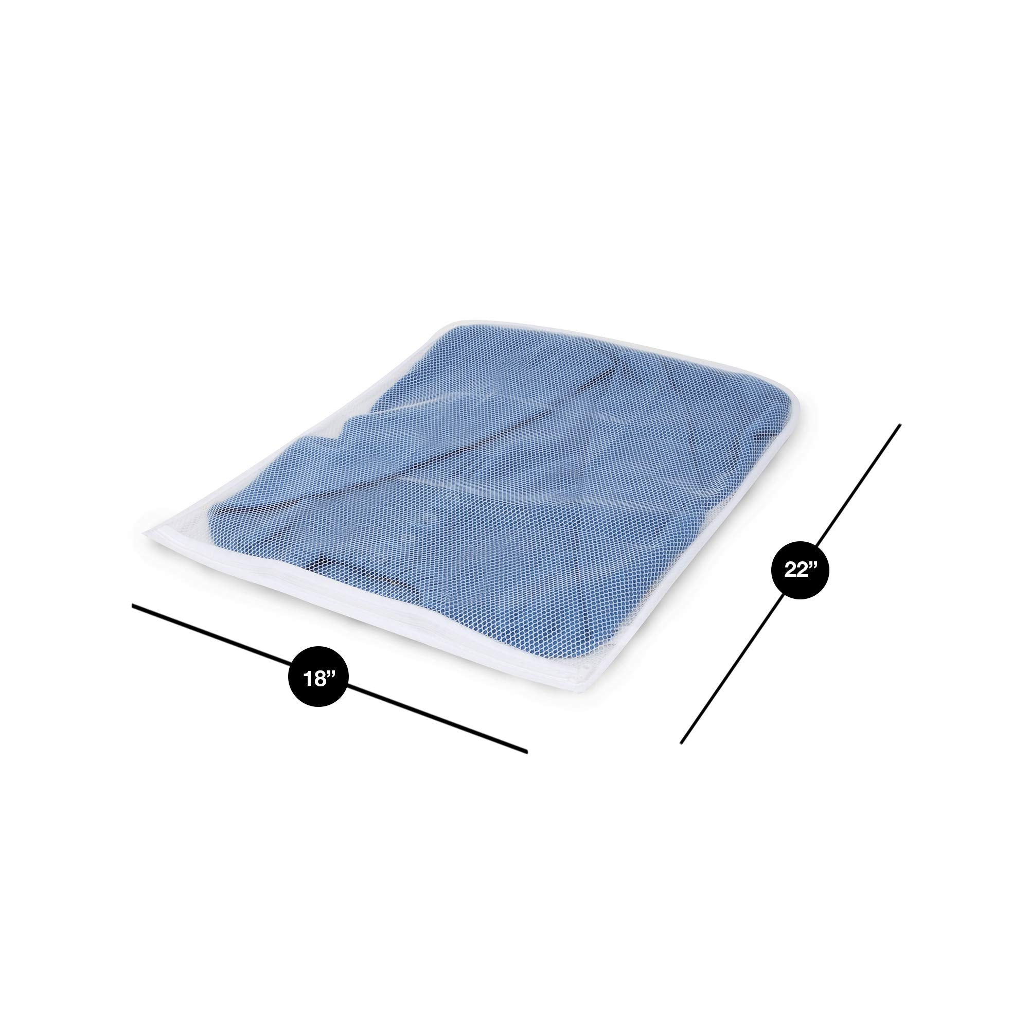 Sweater and Wash Bag with Safety Zipper - 22 x 18 Inch
