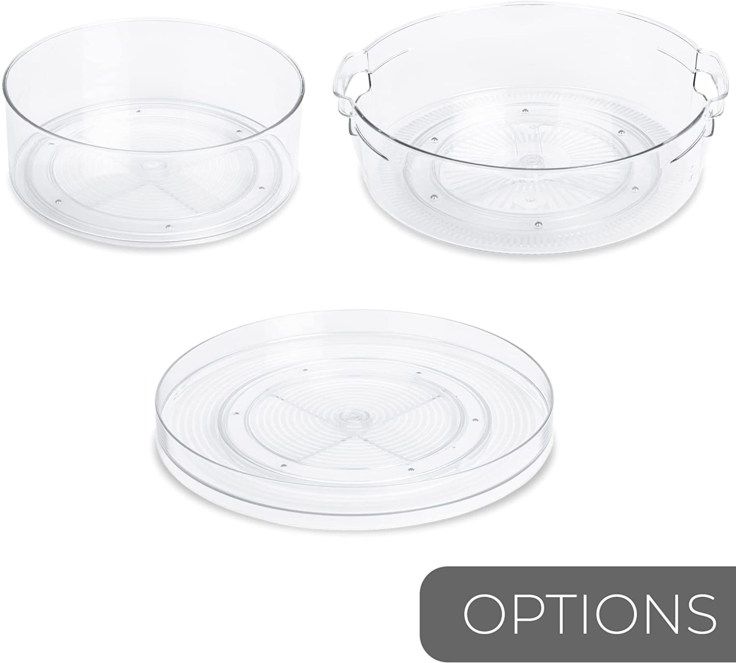 Tall Lazy Susan Spinning Turntable Organizer - 9 Inch