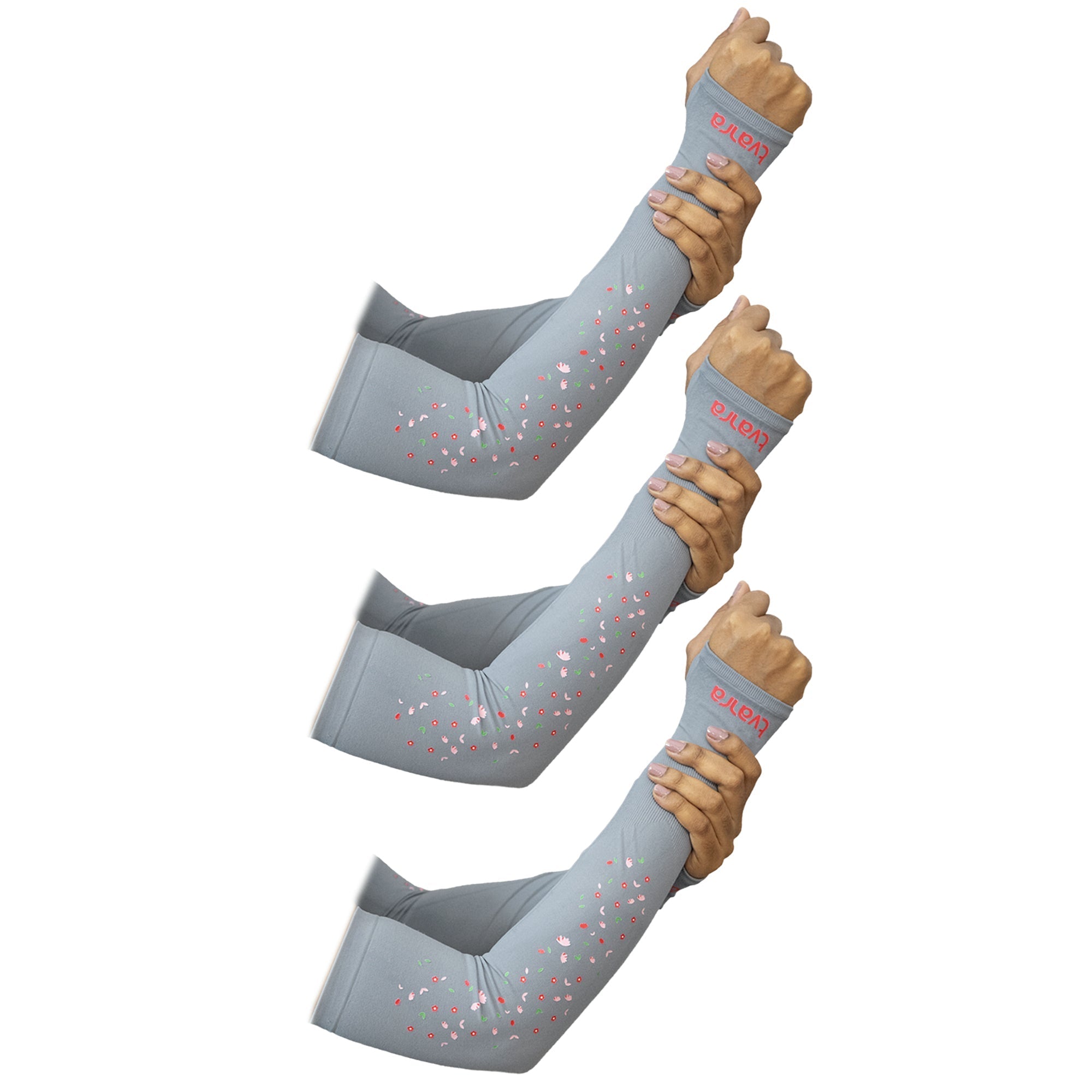 Hand Sleeves For Women | Petals Arm Sleeves - Grey